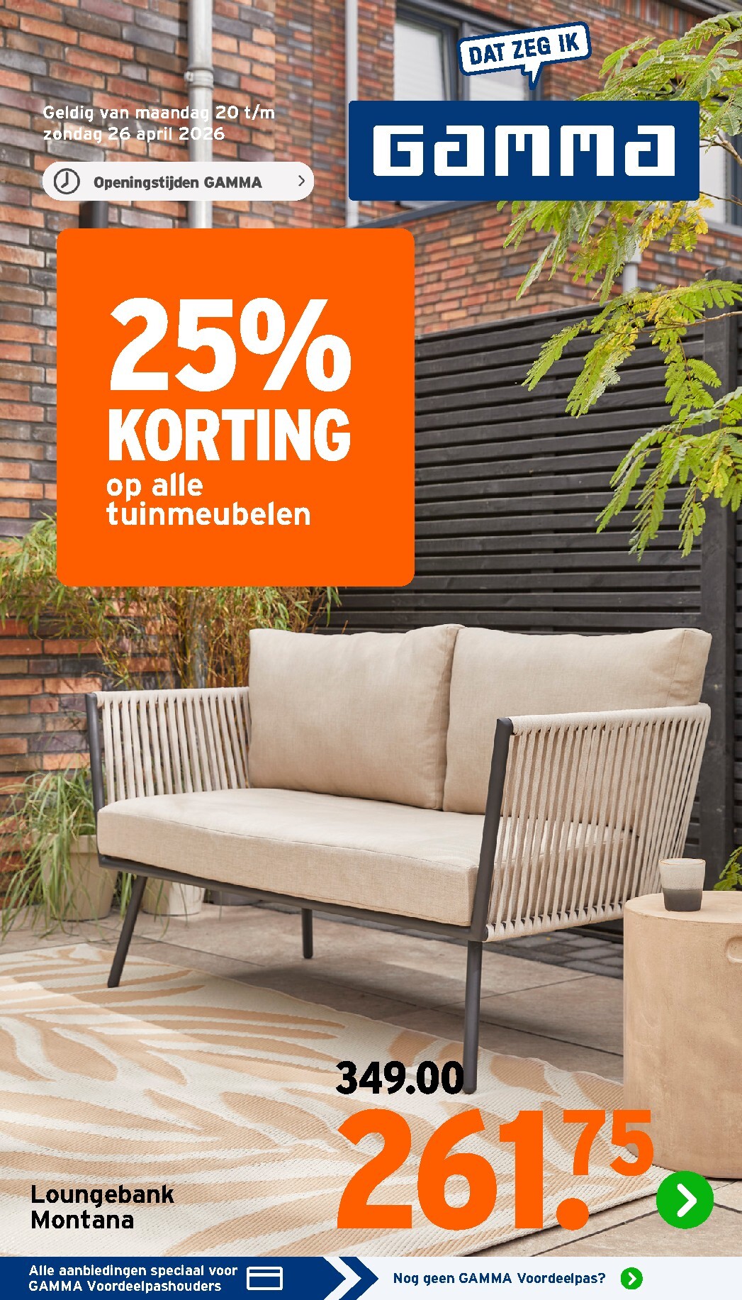 gamma - Huidige Gamma folder geldig van maandag 20-04-2026 tot zondag 26-04-2026