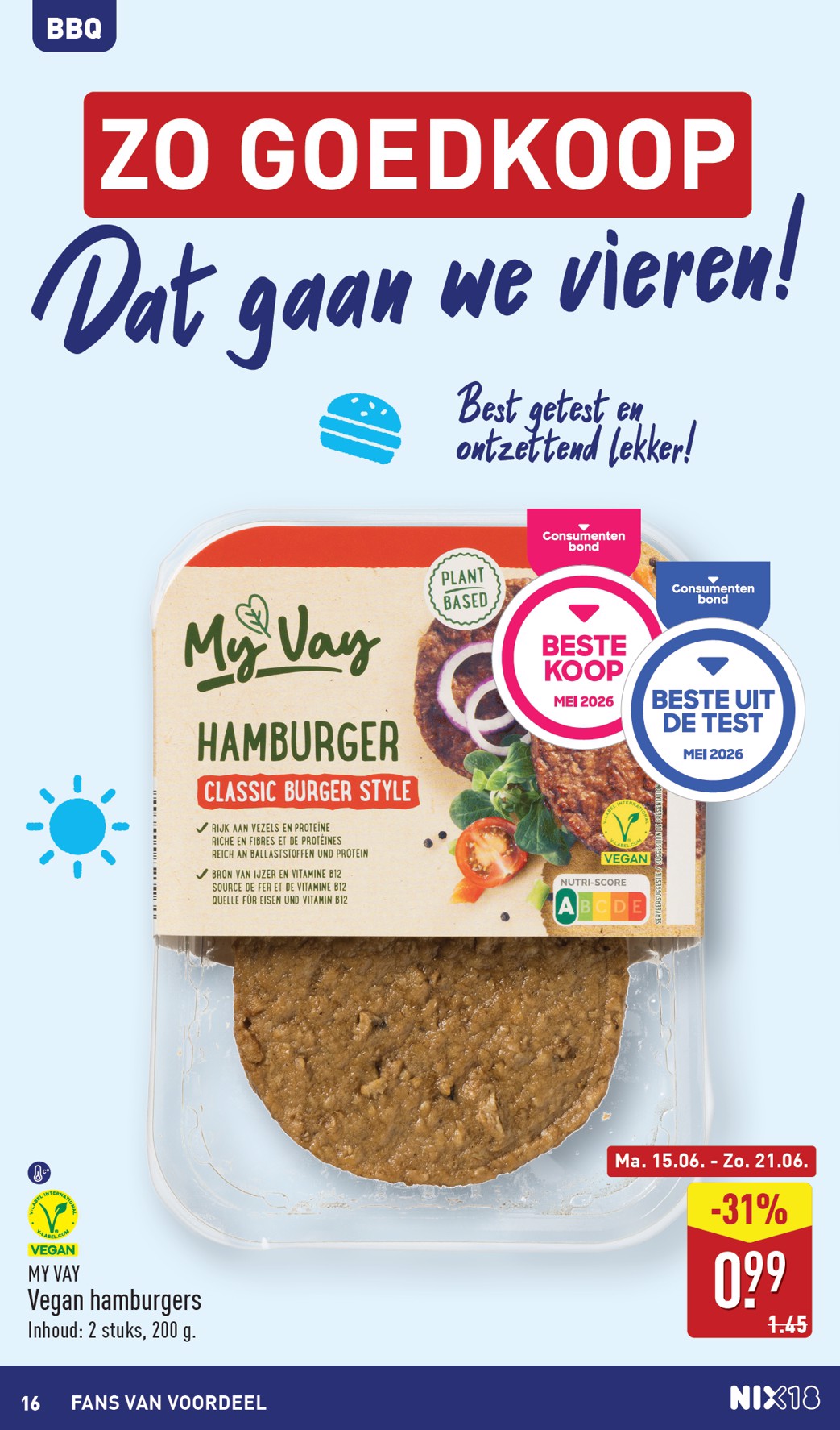 aldi - Huidige ALDI - Zo goedkoop dat gaan we vieren folder geldig van maandag 15-06-2026 tot zondag 21-06-2026 - page: 16