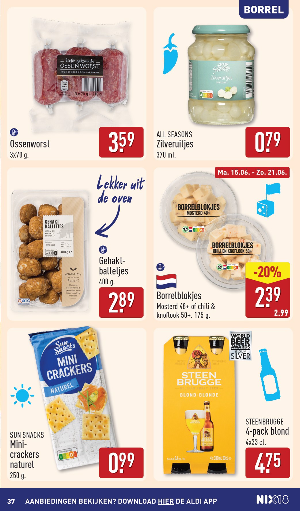 aldi - Huidige ALDI - Zo goedkoop dat gaan we vieren folder geldig van maandag 15-06-2026 tot zondag 21-06-2026 - page: 37