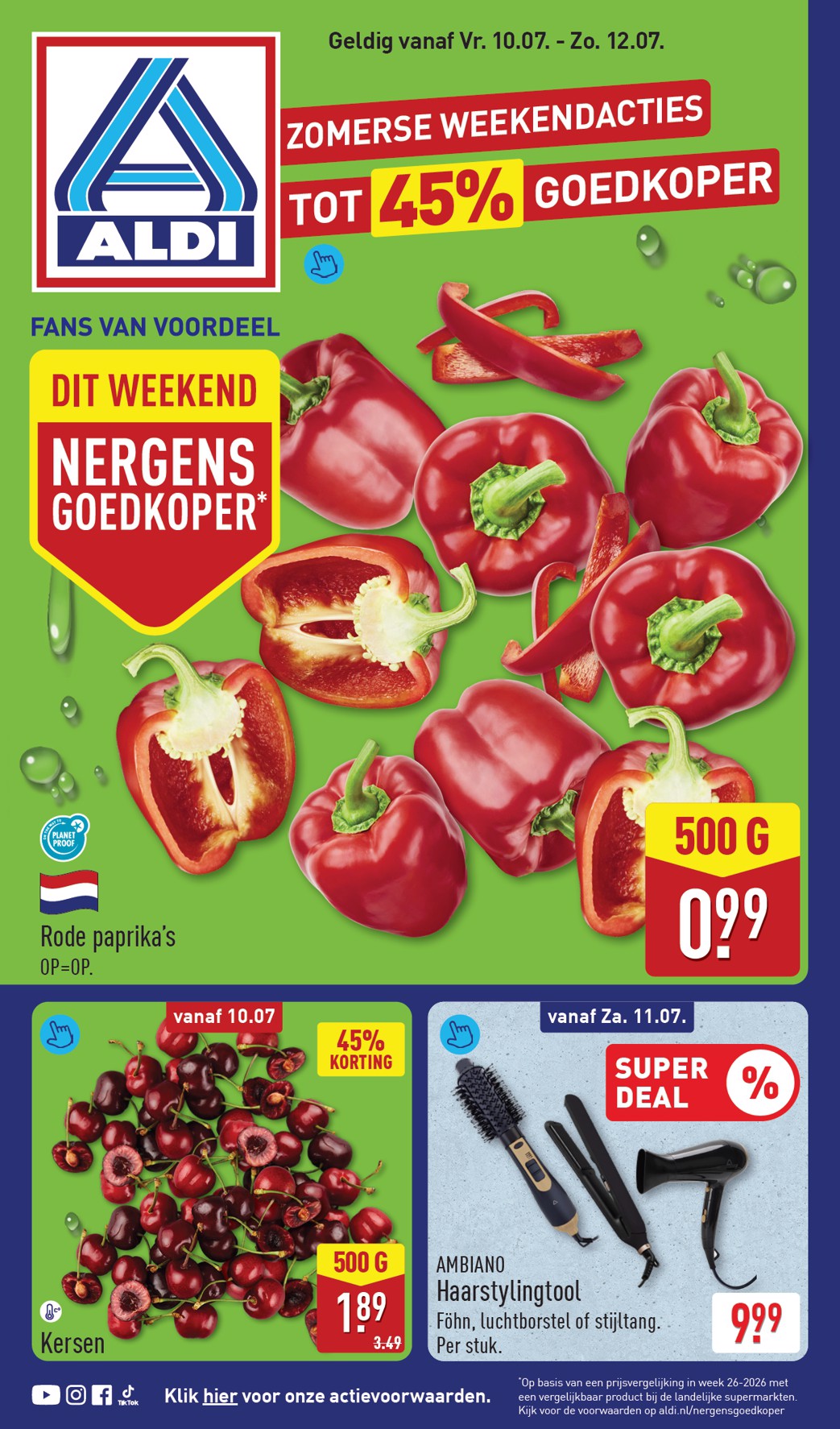 aldi - Huidige ALDI - Weekaanbieding folder geldig van vrijdag 10-07-2026 tot zondag 12-07-2026 - page: 1