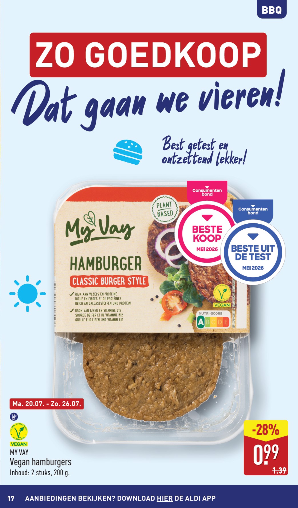 aldi - Huidige ALDI - Buiten eten special folder geldig van maandag 20-07-2026 tot zondag 26-07-2026 - page: 17