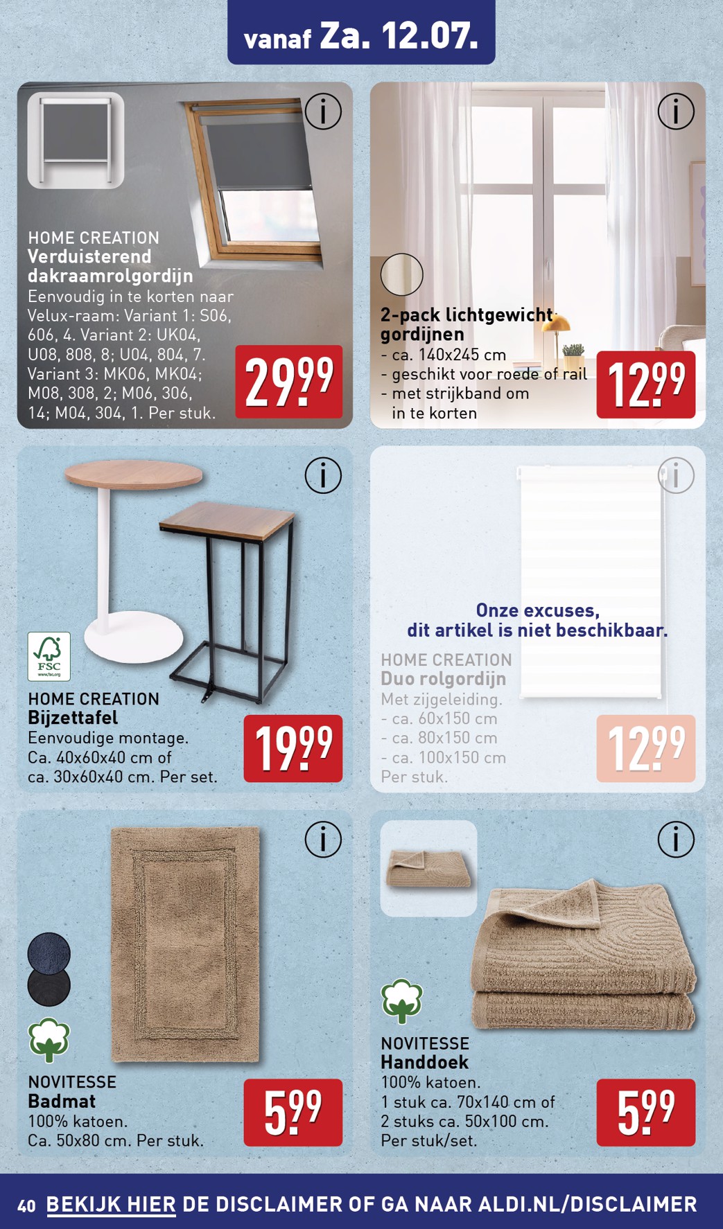 aldi - ALDI folder geldig vanaf 07-07 t/m 13-07 - page: 40 aldi - ALDI folder geldig vanaf 07-07 t/m 13-07 - page: 40
