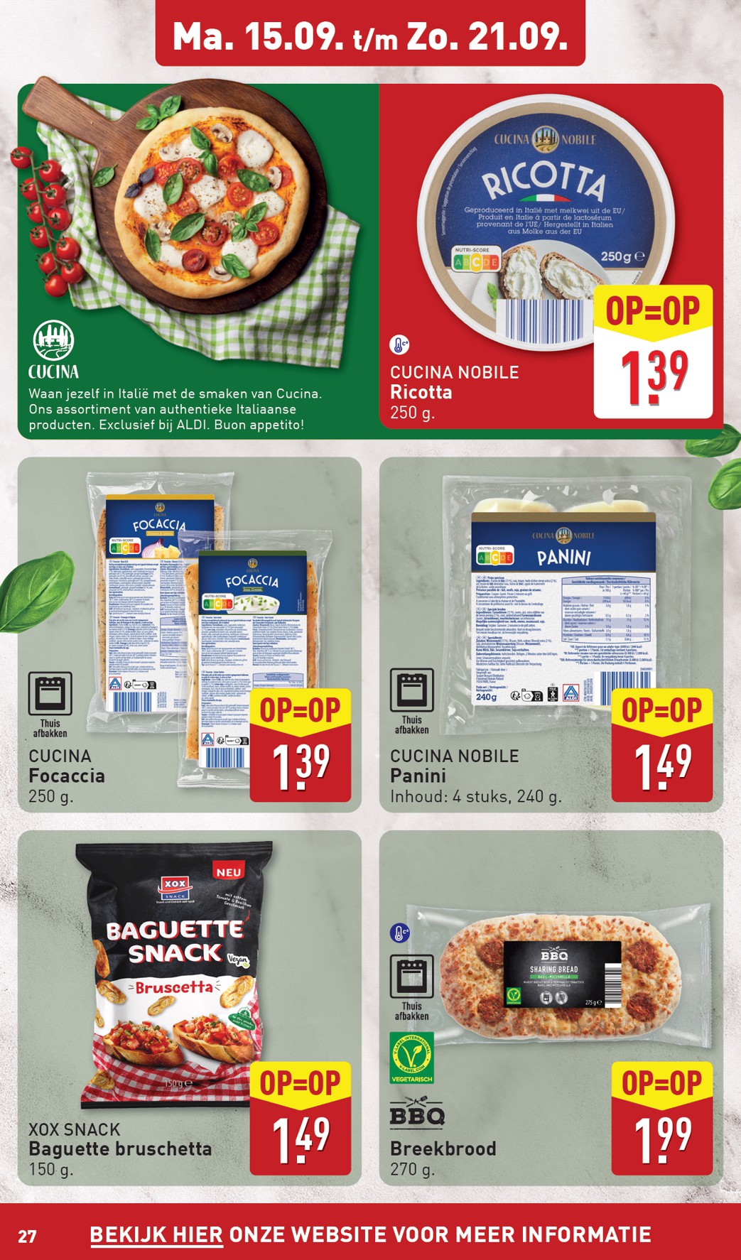 aldi - ALDI folder geldig vanaf 15-09 t/m 21-09 - page: 27