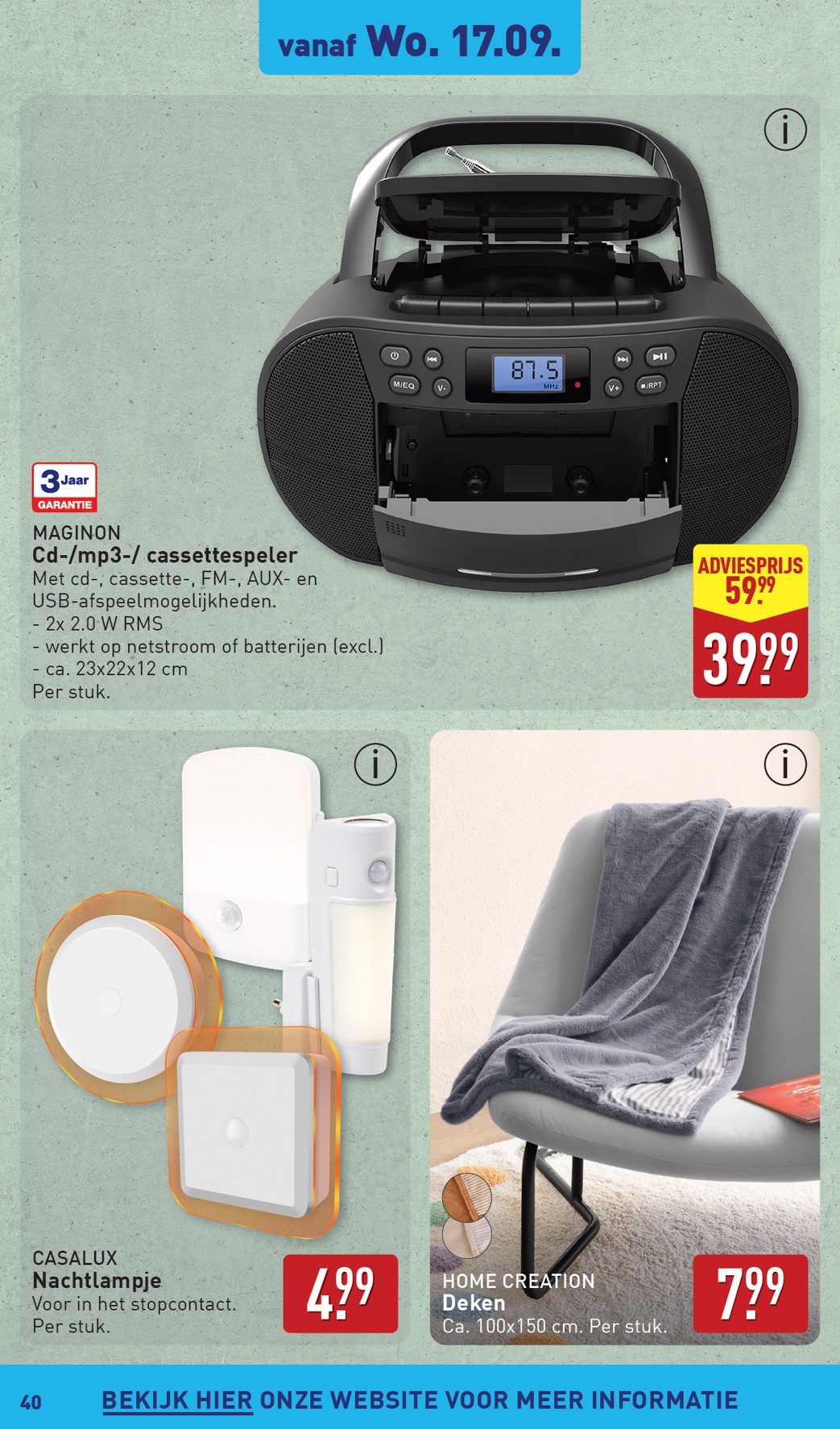 aldi - ALDI folder geldig vanaf 15-09 t/m 21-09 - page: 40