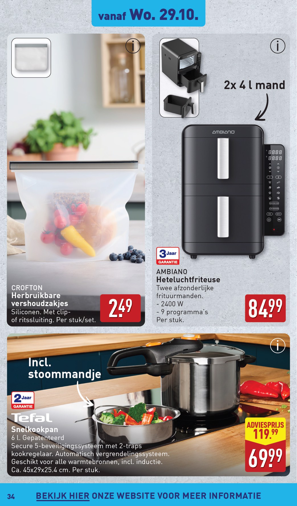 aldi - De ALDI folder geldig vanaf 27-10 t/m 02-11 - page: 34 aldi - De ALDI folder geldig vanaf 27-10 t/m 02-11 - page: 34