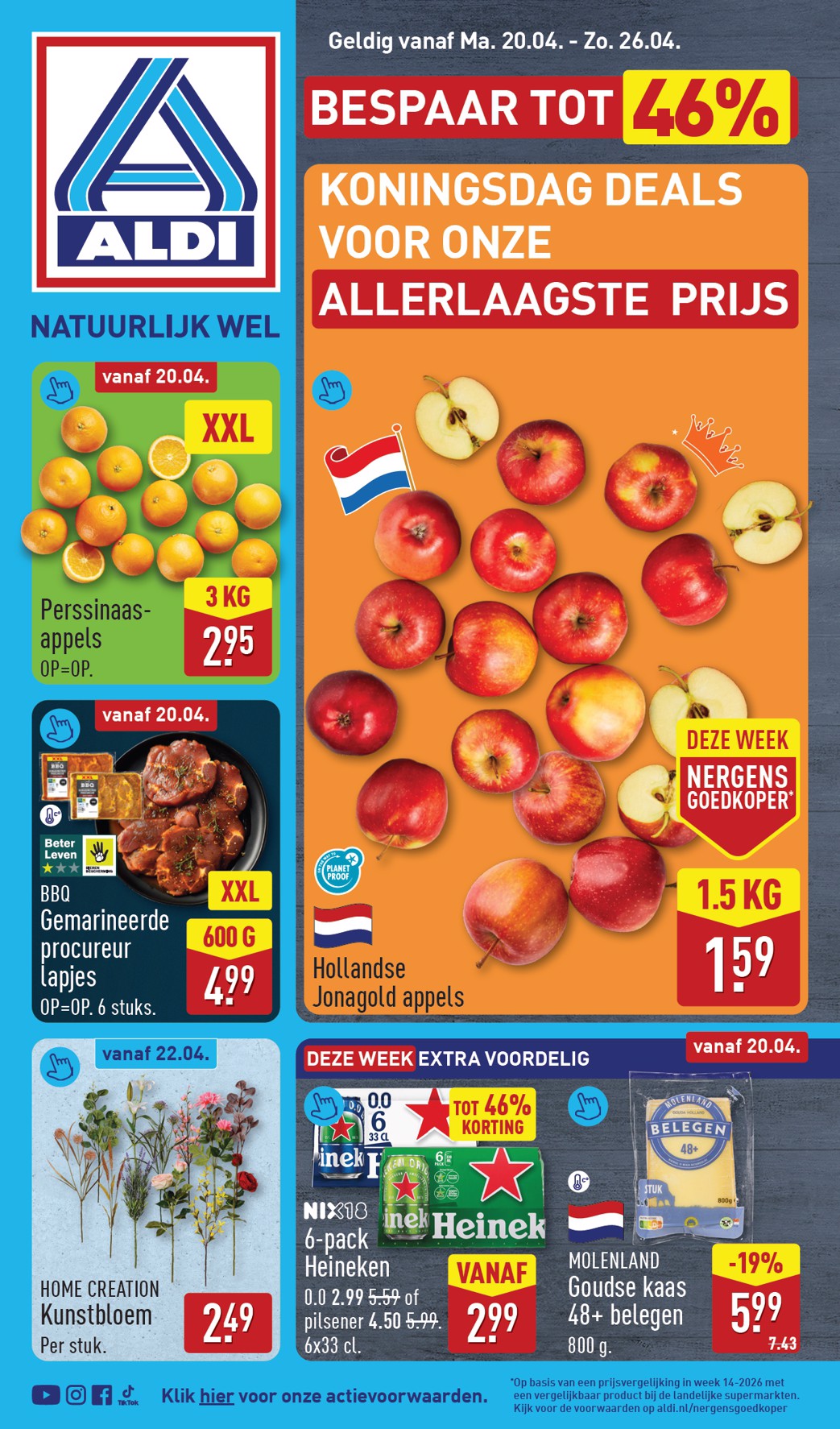 aldi - ALDI folder voor volgende week van maandag 20-04-2026 tot zondag 26-04-2026 - page: 1