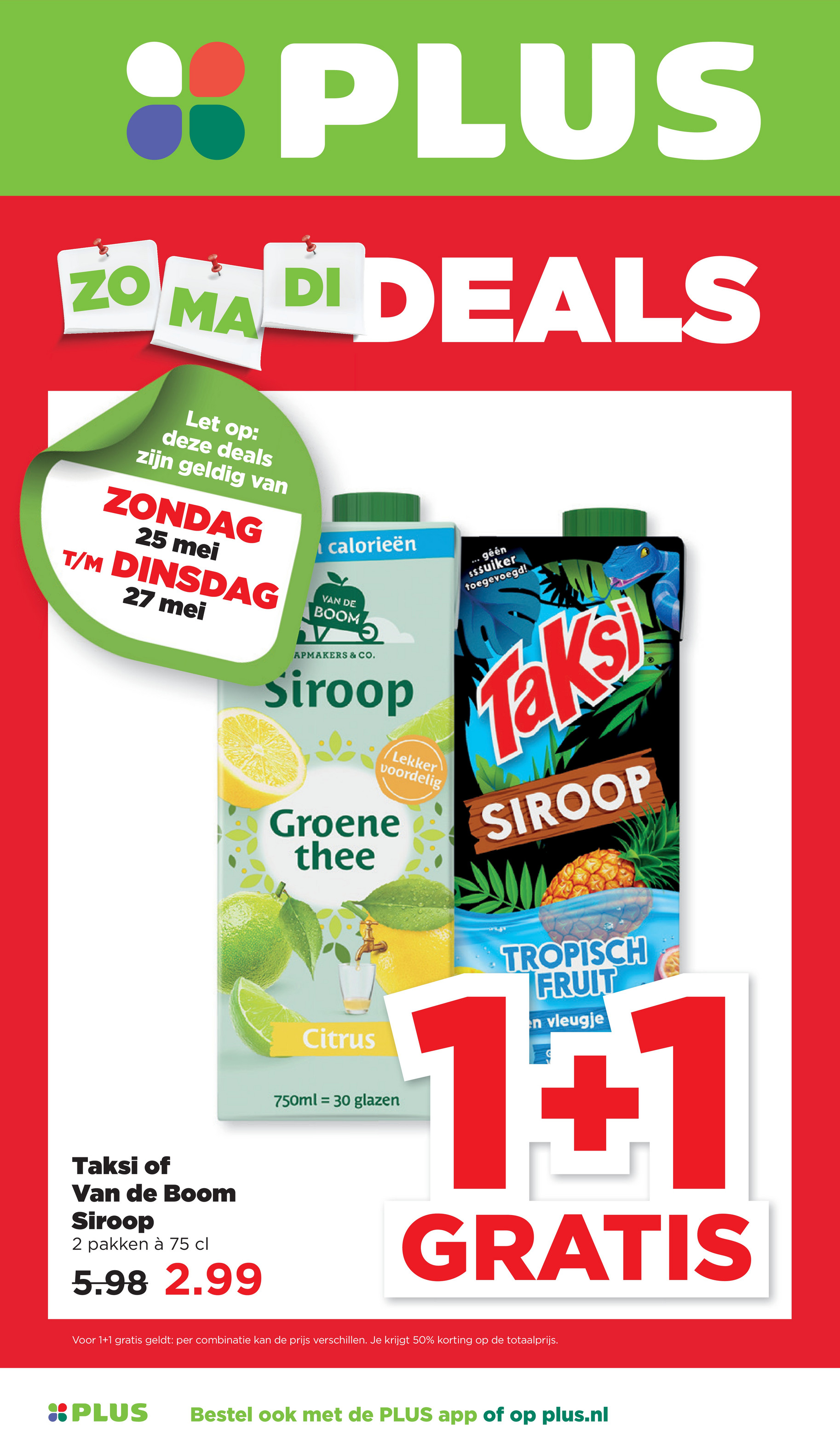 plus - PLUS - Zondag, Maandag, Dinsdag deals folder geldig vanaf 25-05 t/m 27-05