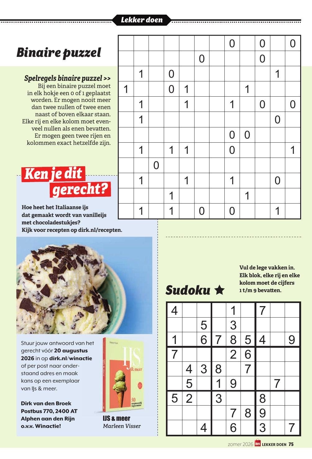 dirk - Huidige Dirk - Lekker Doen lente 2026 folder geldig van maandag 01-06-2026 tot dinsdag 30-06-2026 - page: 75