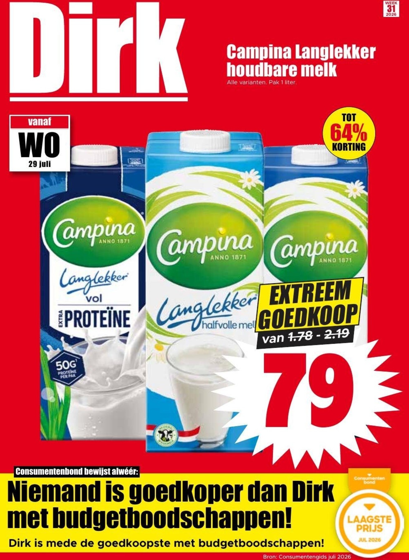 dirk - Dirk folder voor volgende week van woensdag 29-07-2026 tot dinsdag 04-08-2026 - page: 1