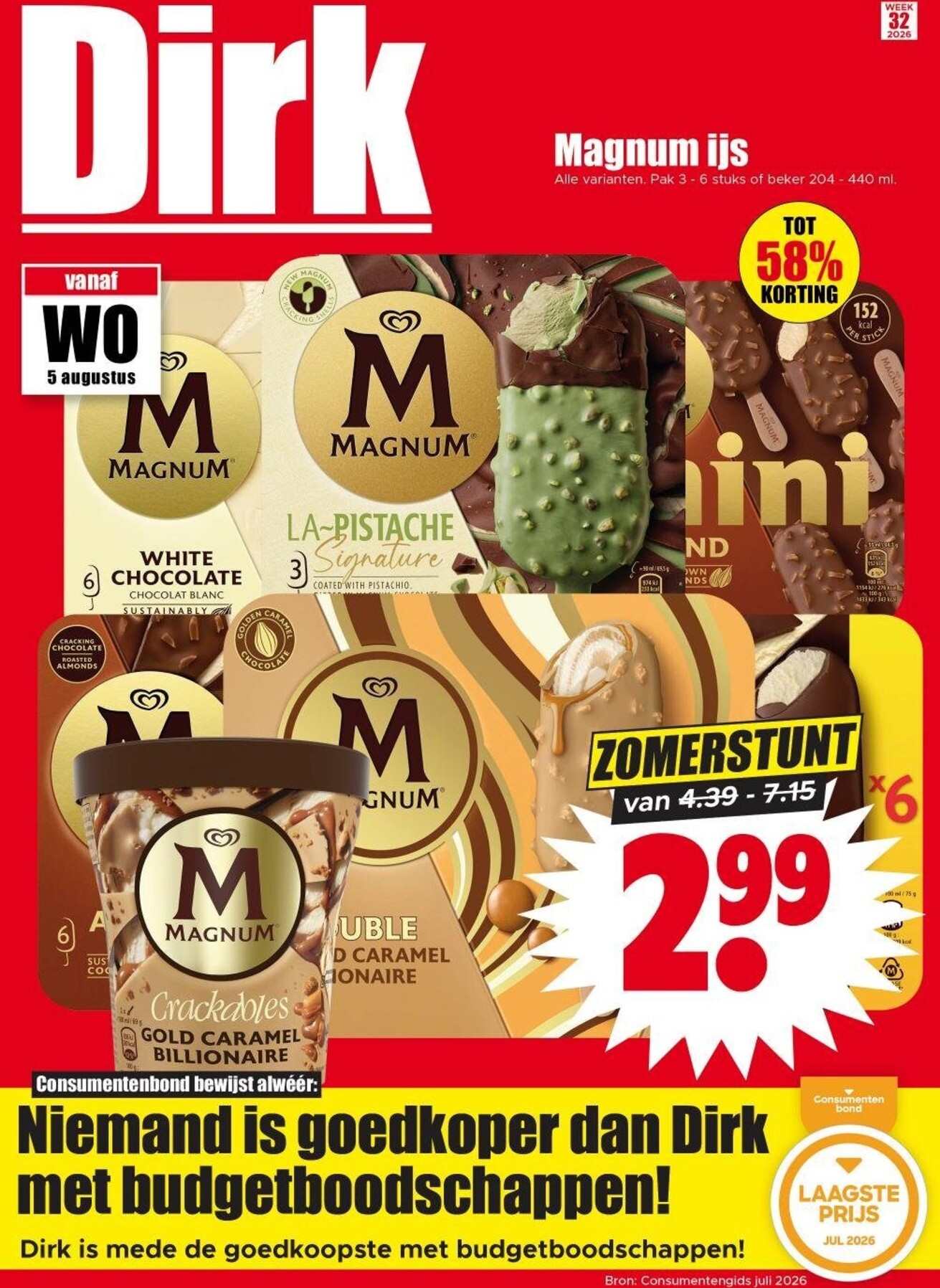 dirk - Toekomstige Dirk folder geldig van woensdag 05-08-2026 tot dinsdag 11-08-2026