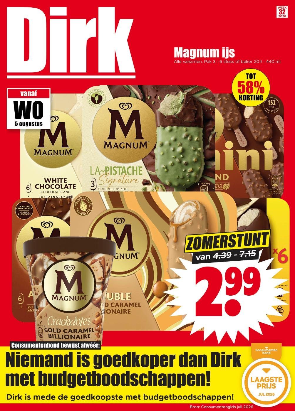 dirk - Huidige Dirk folder geldig van woensdag 05-08-2026 tot dinsdag 11-08-2026