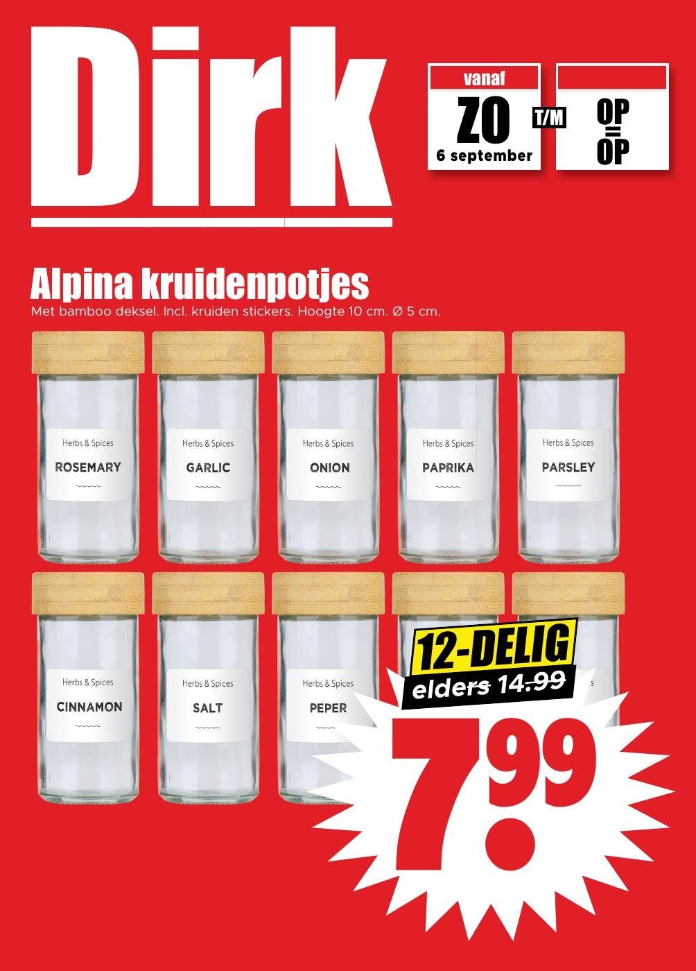 dirk - Huidige Dirk - Nonfood folder geldig van zondag 06-09-2026 tot woensdag 30-09-2026