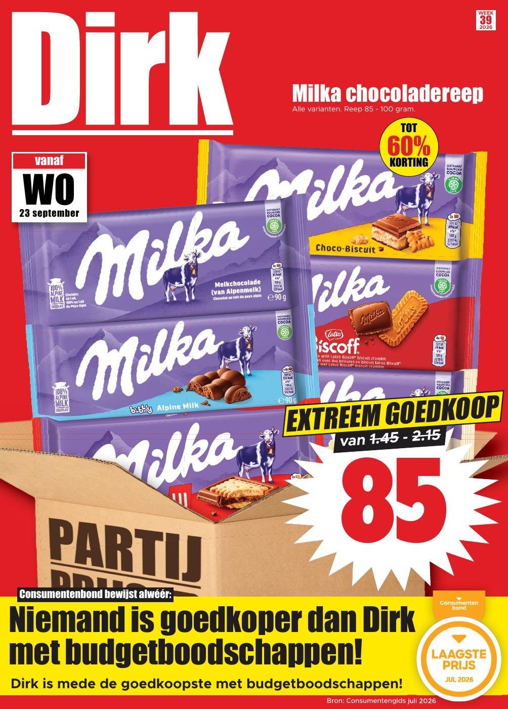 dirk - Dirk folder voor volgende week van woensdag 23-09-2026 tot dinsdag 29-09-2026 - page: 1