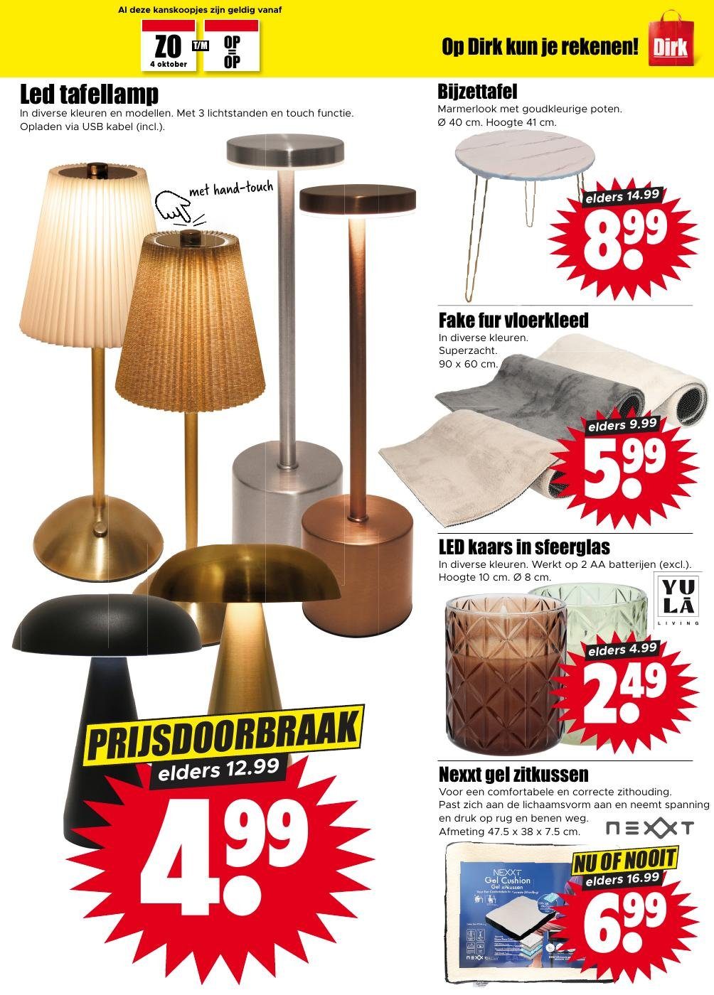 dirk - Dirk folder voor volgende week van woensdag 07-10-2026 tot dinsdag 13-10-2026 - page: 29