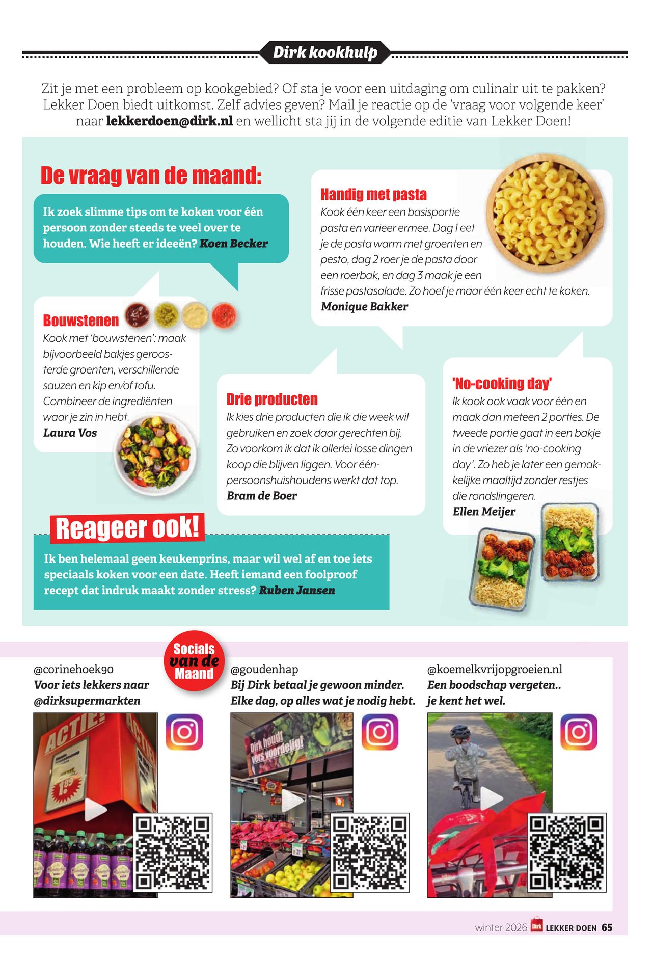 dirk - De Dirk - Lekker Doen winter folder geldig vanaf 01-01 t/m 28-02 - page: 65