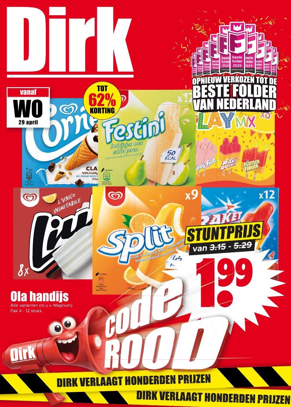 dirk - Huidige Dirk folder geldig van woensdag 29-04-2026 tot dinsdag 05-05-2026