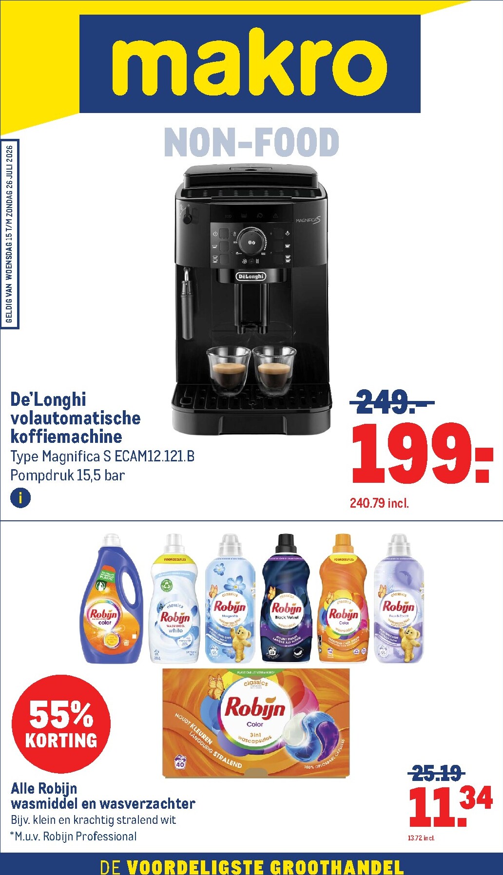 makro - Makro - Non Food folder voor volgende week van woensdag 15-07-2026 tot zondag 26-07-2026