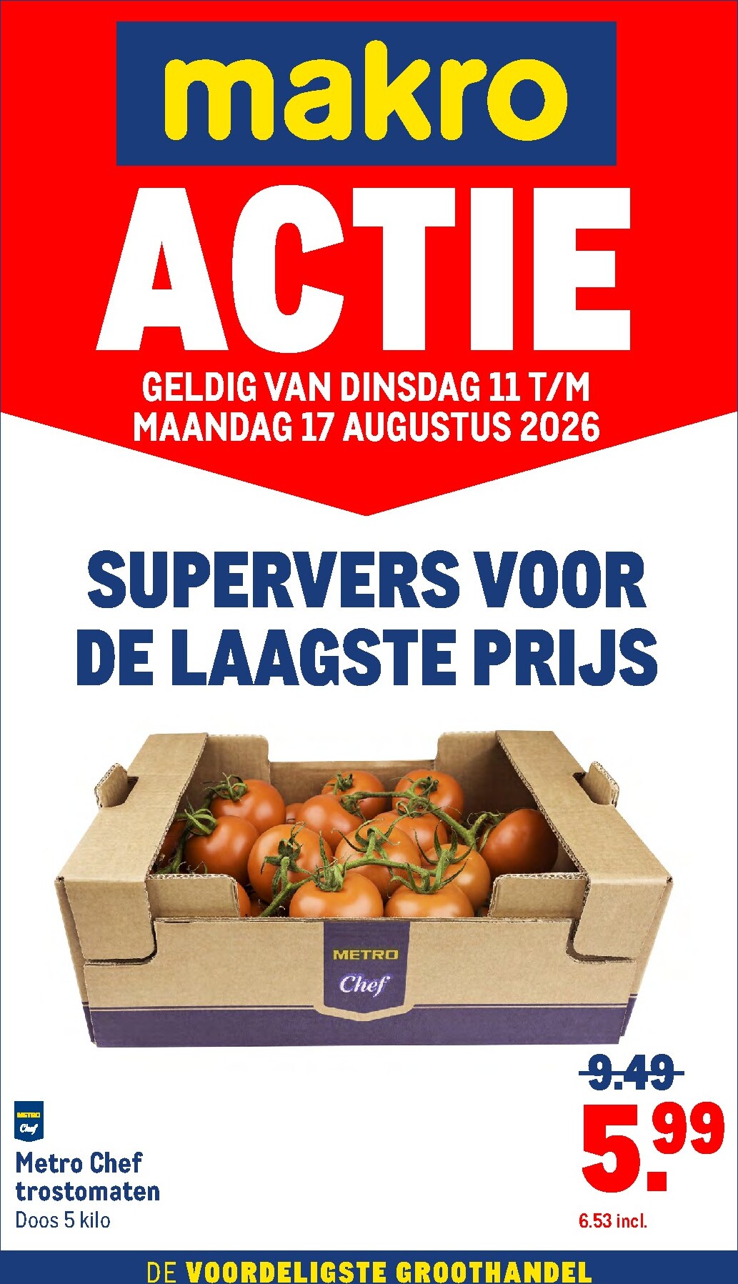 makro - Huidige Makro - Versdeals folder geldig van dinsdag 11-08-2026 tot maandag 17-08-2026