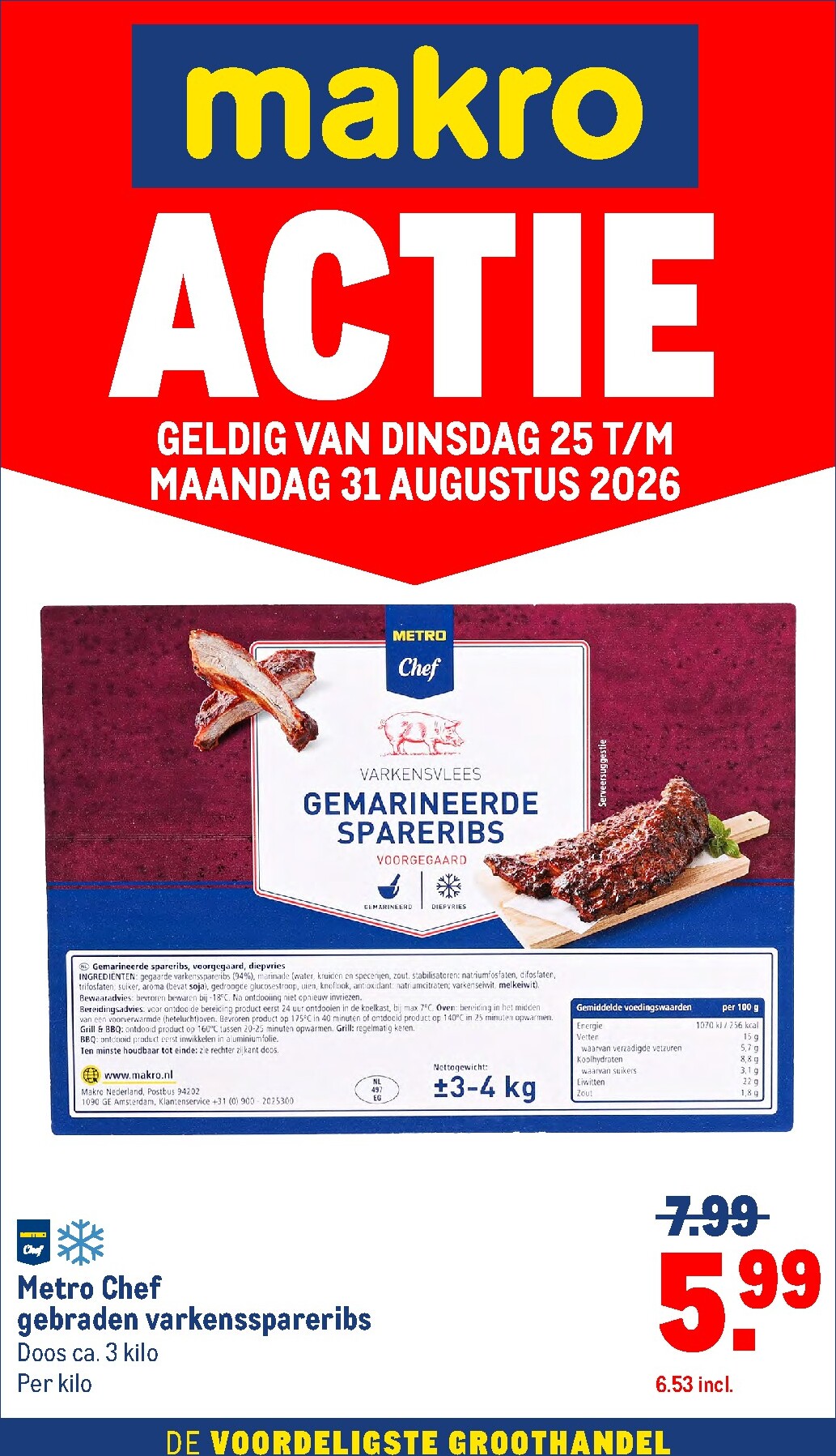 makro - Huidige Makro - Versdeals folder geldig van dinsdag 25-08-2026 tot maandag 31-08-2026