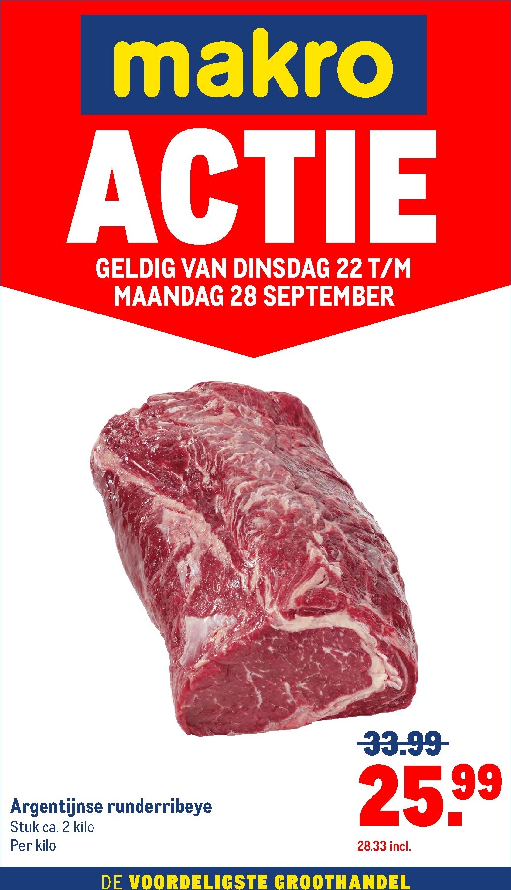 makro - Huidige Makro - Versdeals folder geldig van dinsdag 22-09-2026 tot maandag 28-09-2026