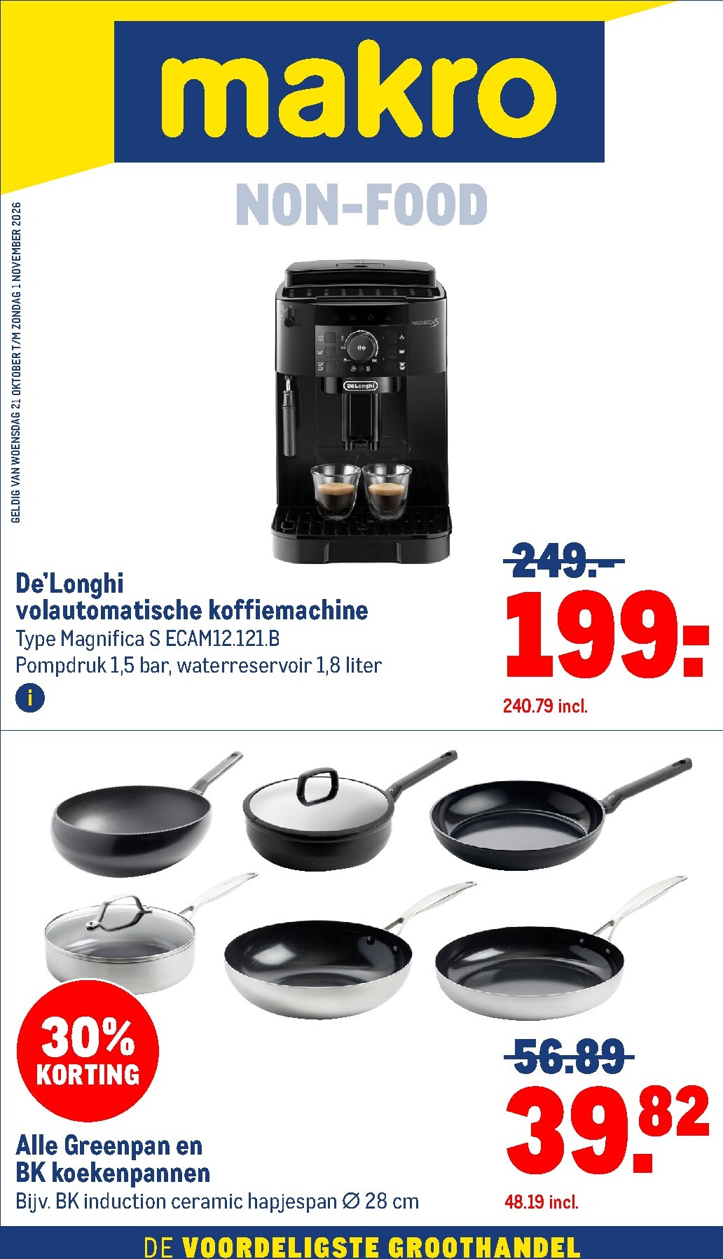 makro - Makro - Non-Food folder voor volgende week van woensdag 21-10-2026 tot zondag 01-11-2026
