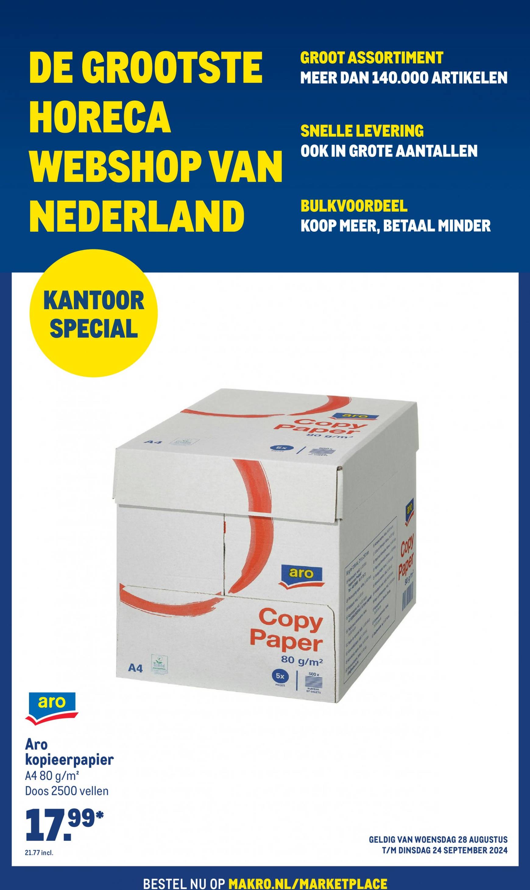 makro - Makro - Webshop kantoor special folder huidig 28.08. - 24.09.