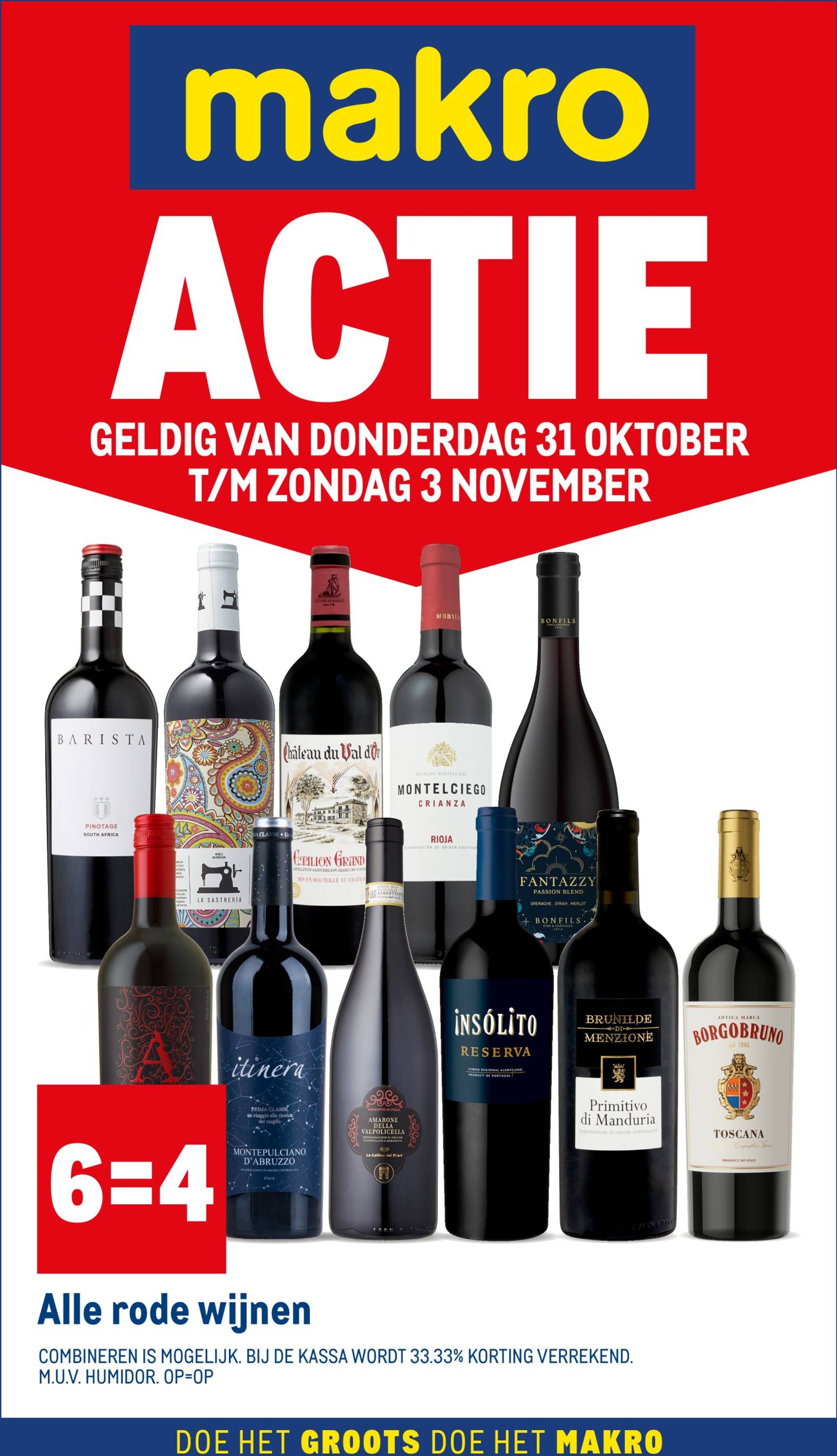 makro - Makro - Actie wijn folder geldig vanaf 31.10. - 03.11.