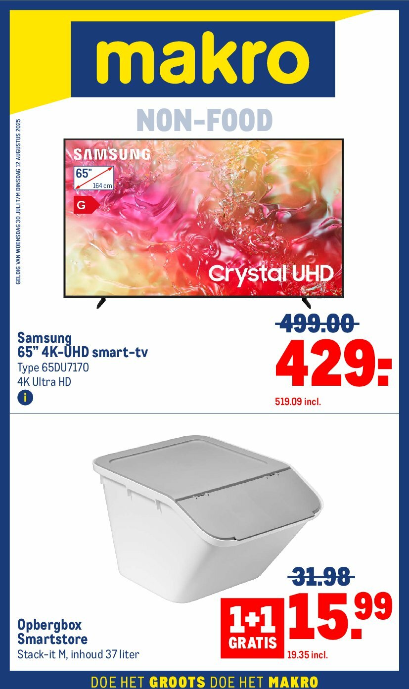 makro - Makro - Non-Food folder geldig vanaf 30-07 t/m 12-08