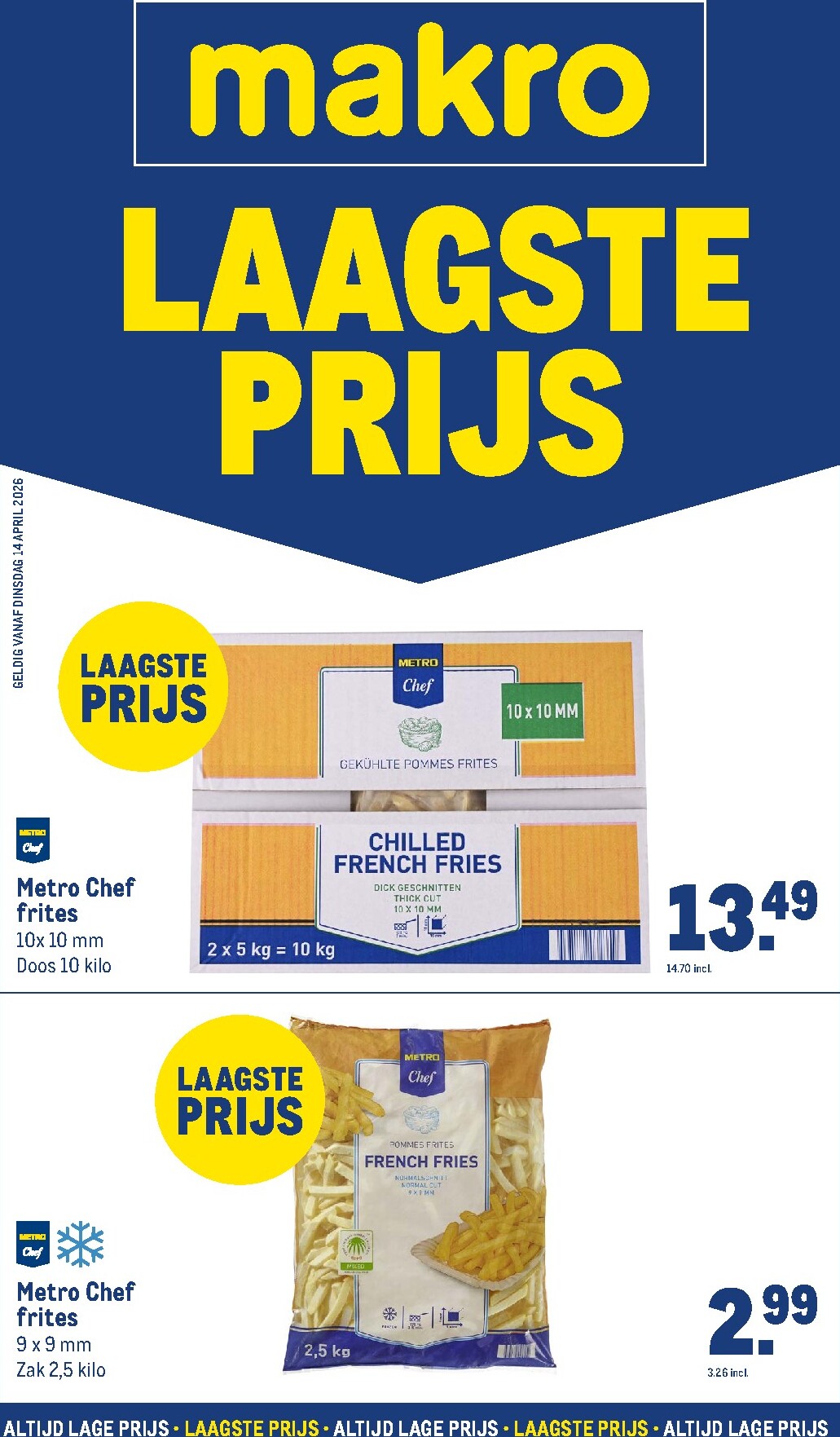 makro - Huidige Makro - Laagste prijs folder geldig van dinsdag 14-04-2026 tot zaterdag 02-05-2026 - page: 1