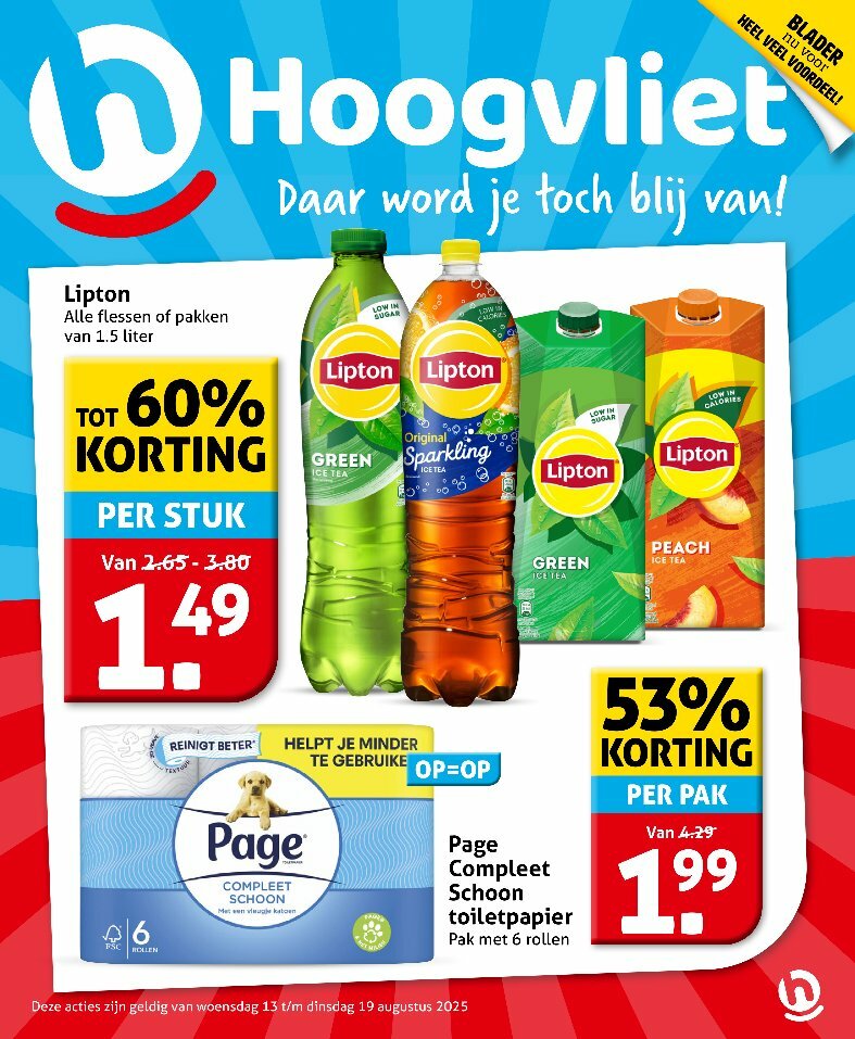 hoogvliet - Hoogvliet - Aanbiedingen folder geldig vanaf 13-08 t/m 19-08