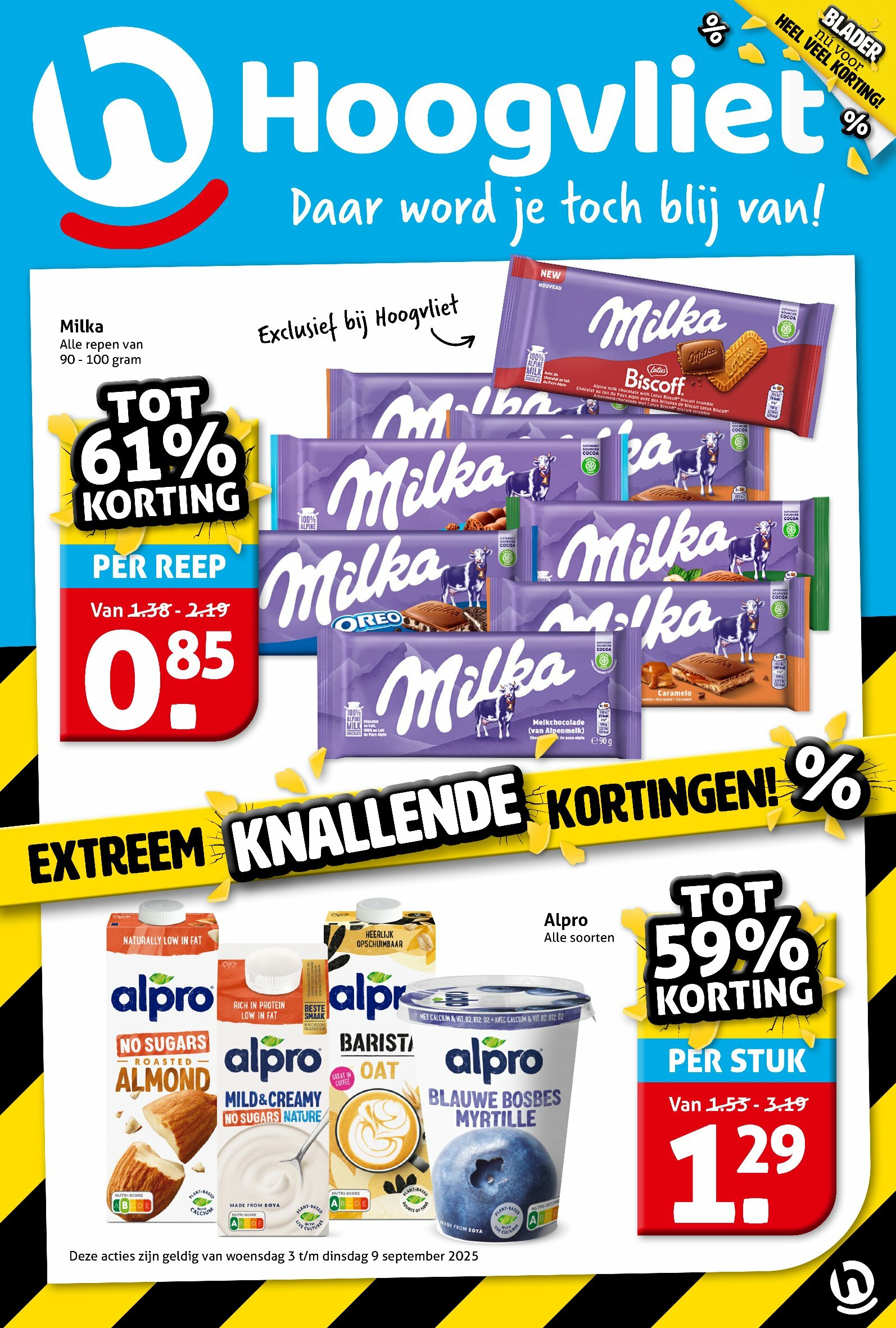 hoogvliet - Hoogvliet - Aanbiedingen | 3 – 9 september folder geldig vanaf 03-09 t/m 09-09 - page: 1