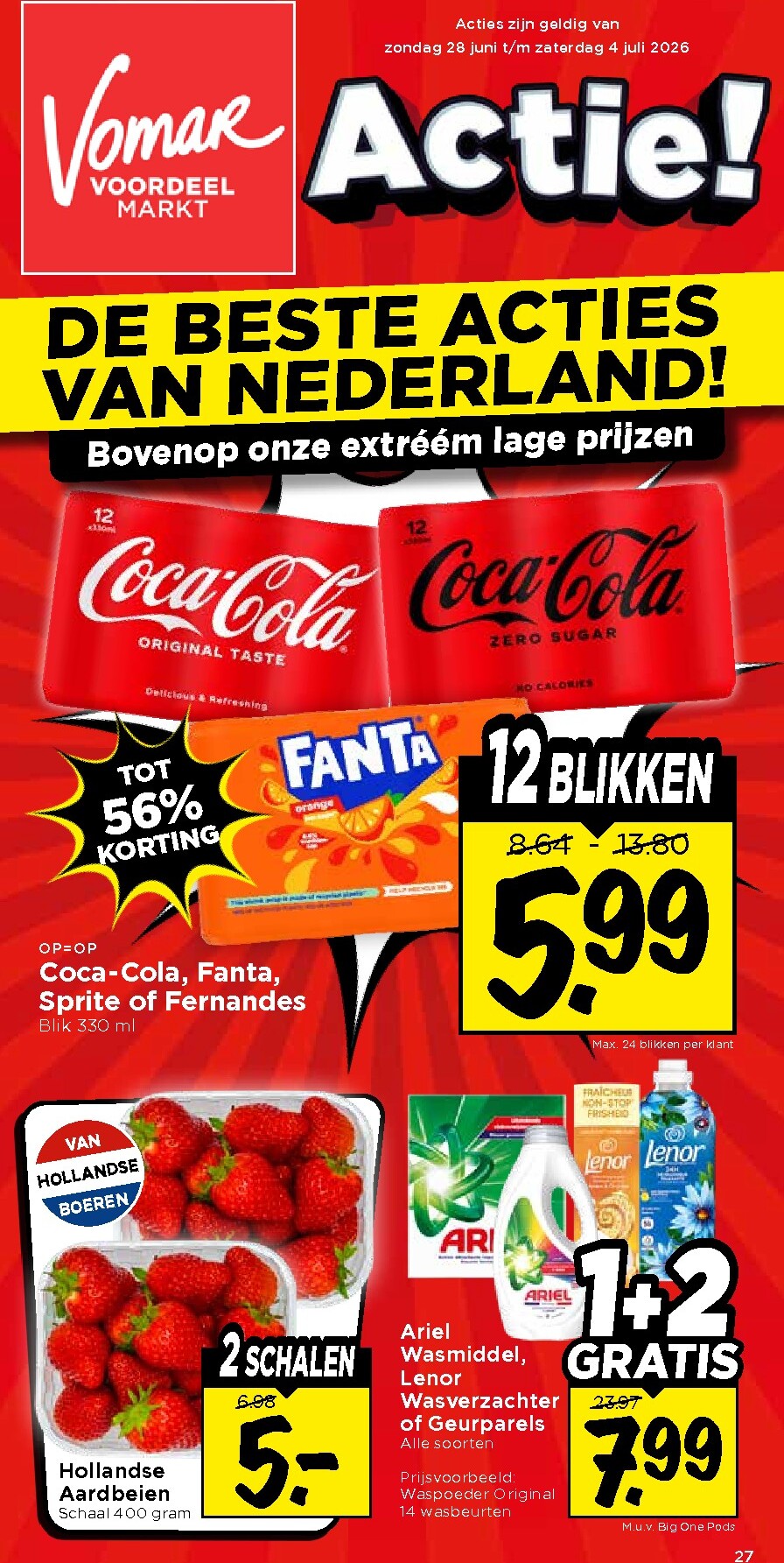 vomar - Vomar folder voor volgende week van zondag 28-06-2026 tot zaterdag 04-07-2026 - page: 1