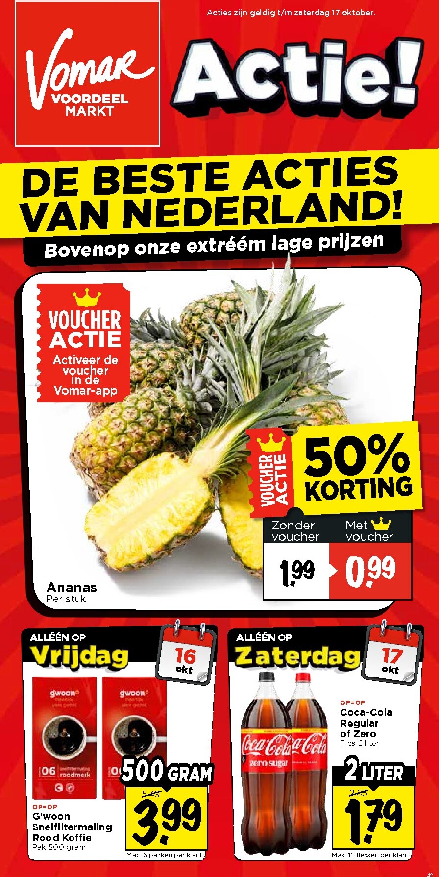 vomar - Huidige Vomar folder geldig van zondag 11-10-2026 tot zaterdag 17-10-2026 - page: 1