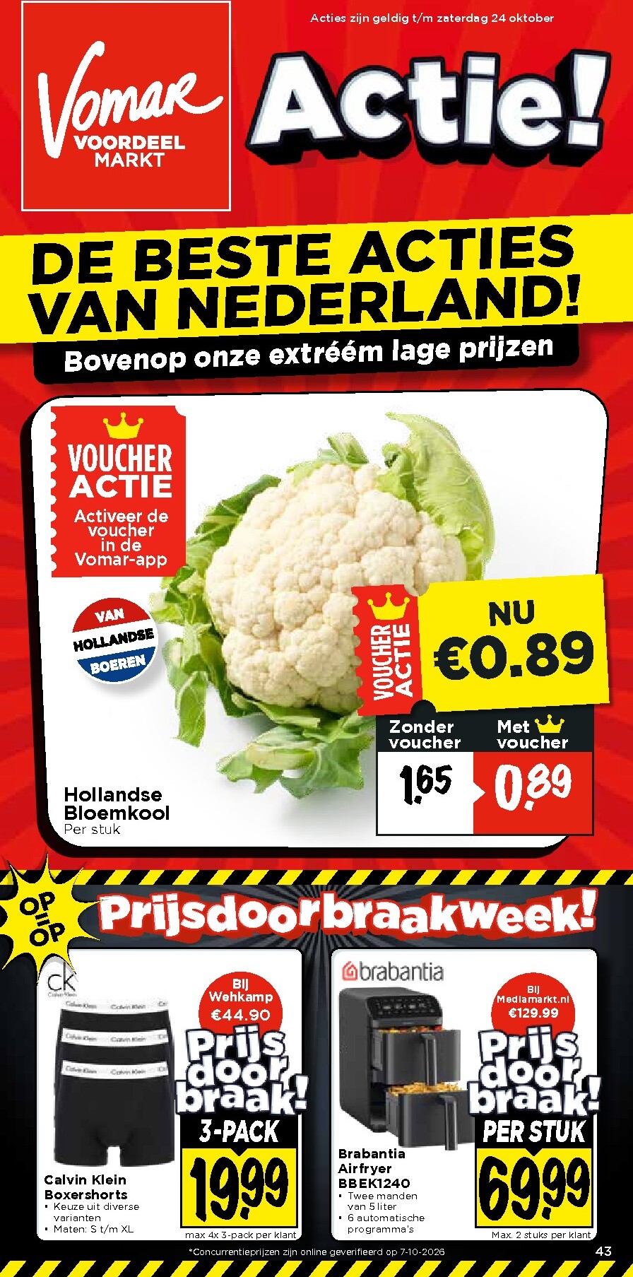 vomar - Huidige Vomar folder geldig van zondag 18-10-2026 tot zaterdag 24-10-2026