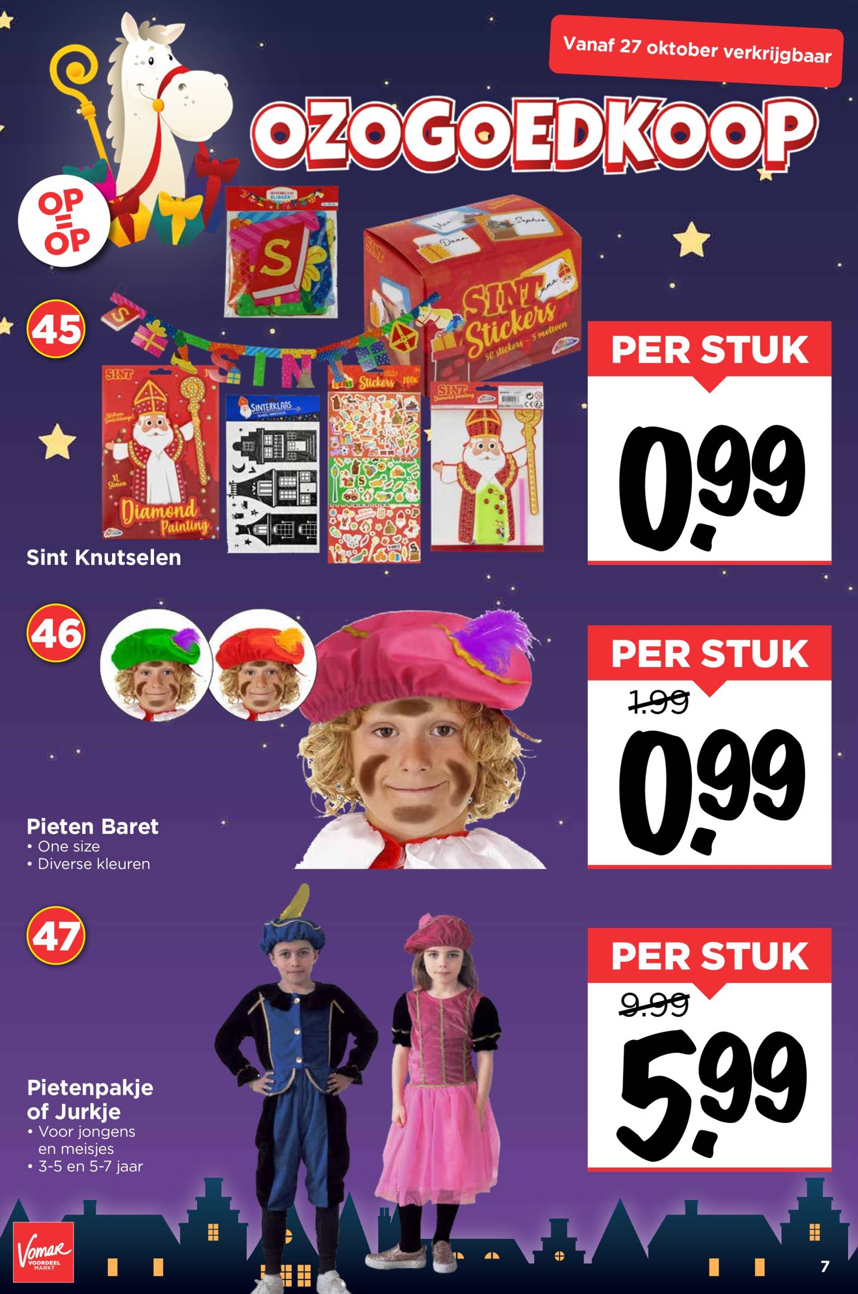 vomar - Vomar - Sinterklaasvoordeel folder geldig vanaf 13.10. - 27.10. - page: 7