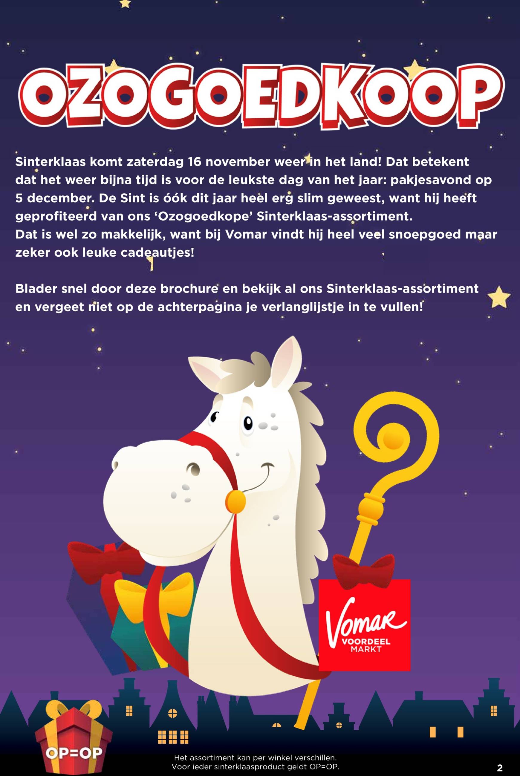 vomar - Vomar - Sinterklaasvoordeel folder geldig vanaf 13.10. - 27.10. - page: 2