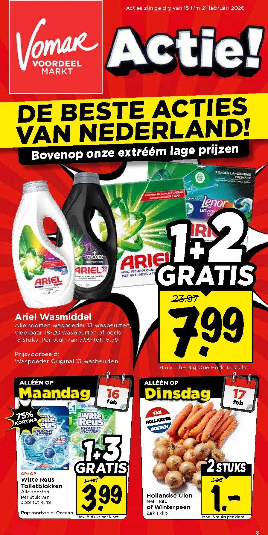 vomar - De Vomar folder geldig vanaf 15-02-2026 t/m 21-02-2026 - page: 1