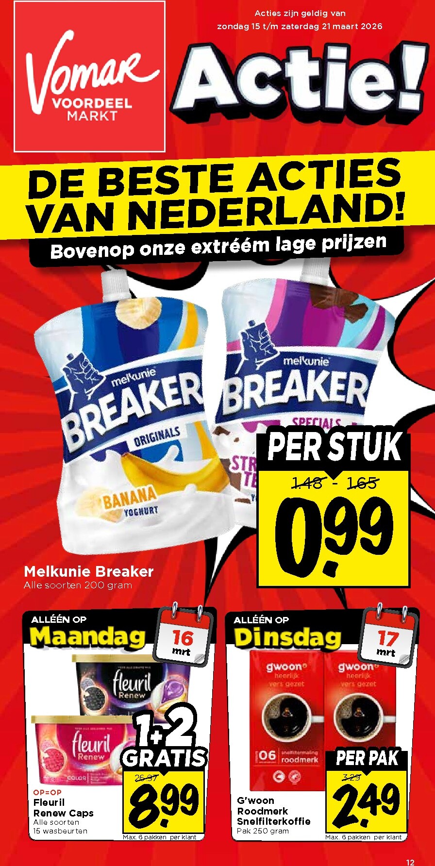 vomar - De Vomar folder geldig vanaf 15-03-2026 t/m 21-03-2026 - page: 1