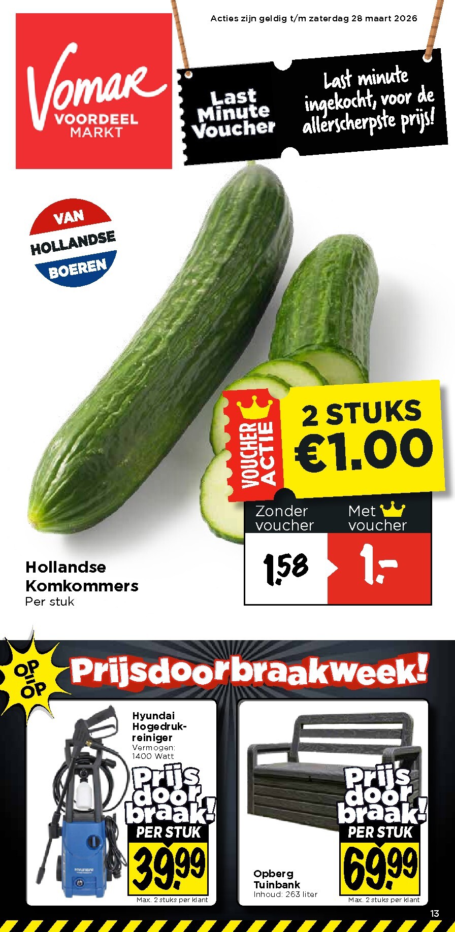 vomar - De Vomar - Weekendfolder folder geldig vanaf 26-03-2026 t/m 28-03-2026