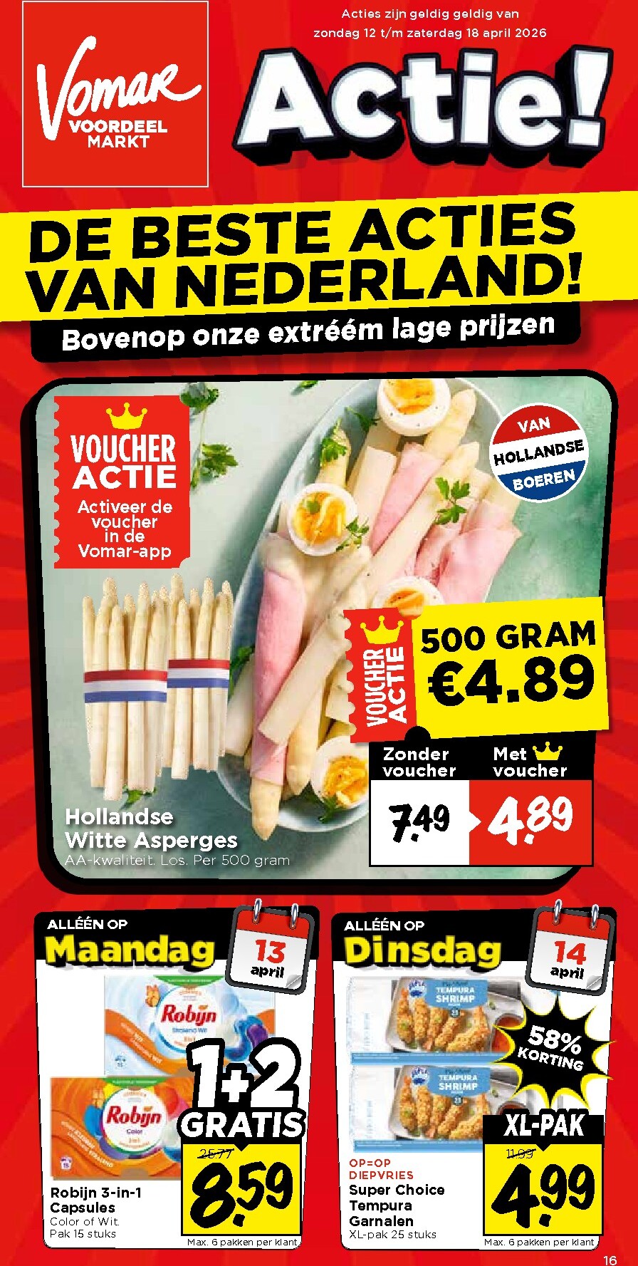 vomar - Vomar folder voor volgende week van zondag 12-04-2026 tot zaterdag 18-04-2026 - page: 1