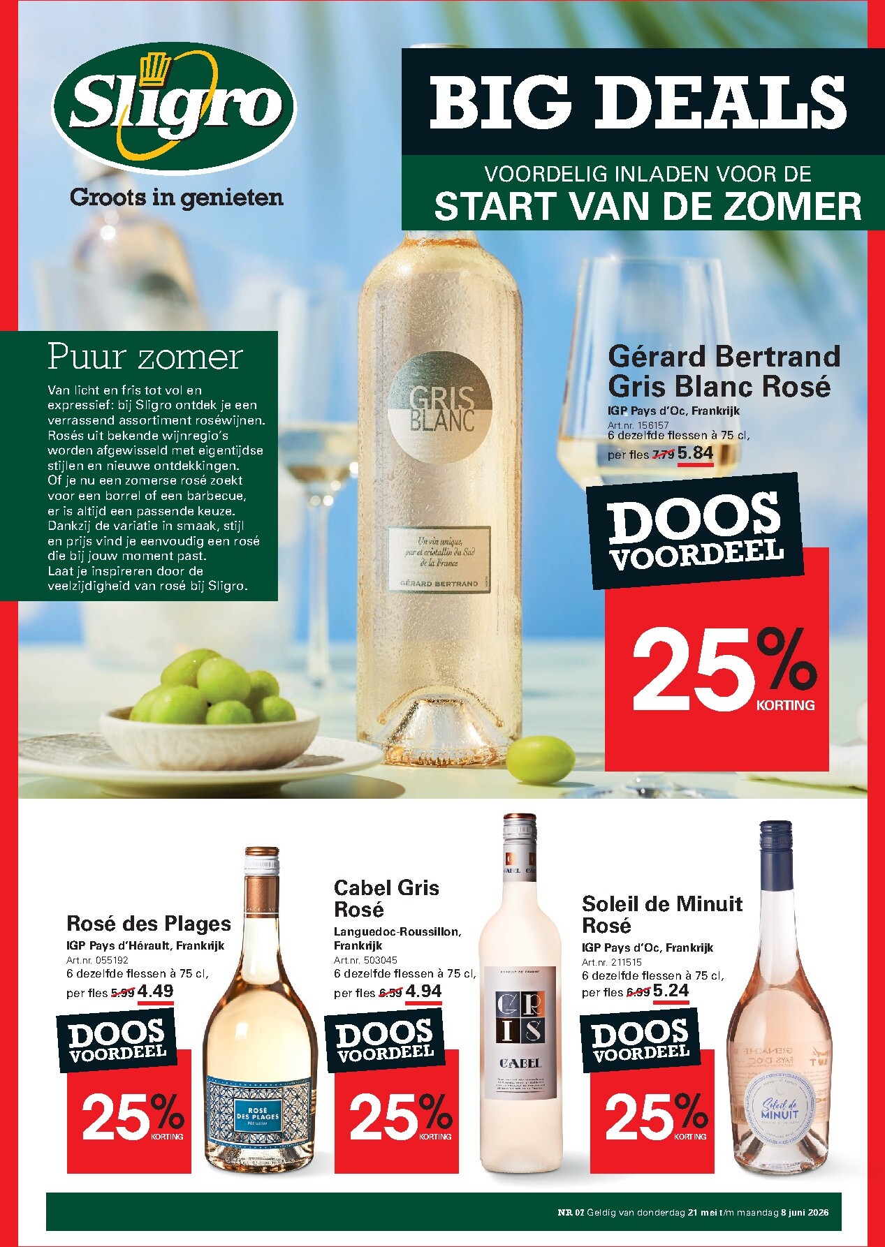 sligro - Toekomstige Sligro - Big Deals folder geldig van donderdag 21-05-2026 tot maandag 08-06-2026