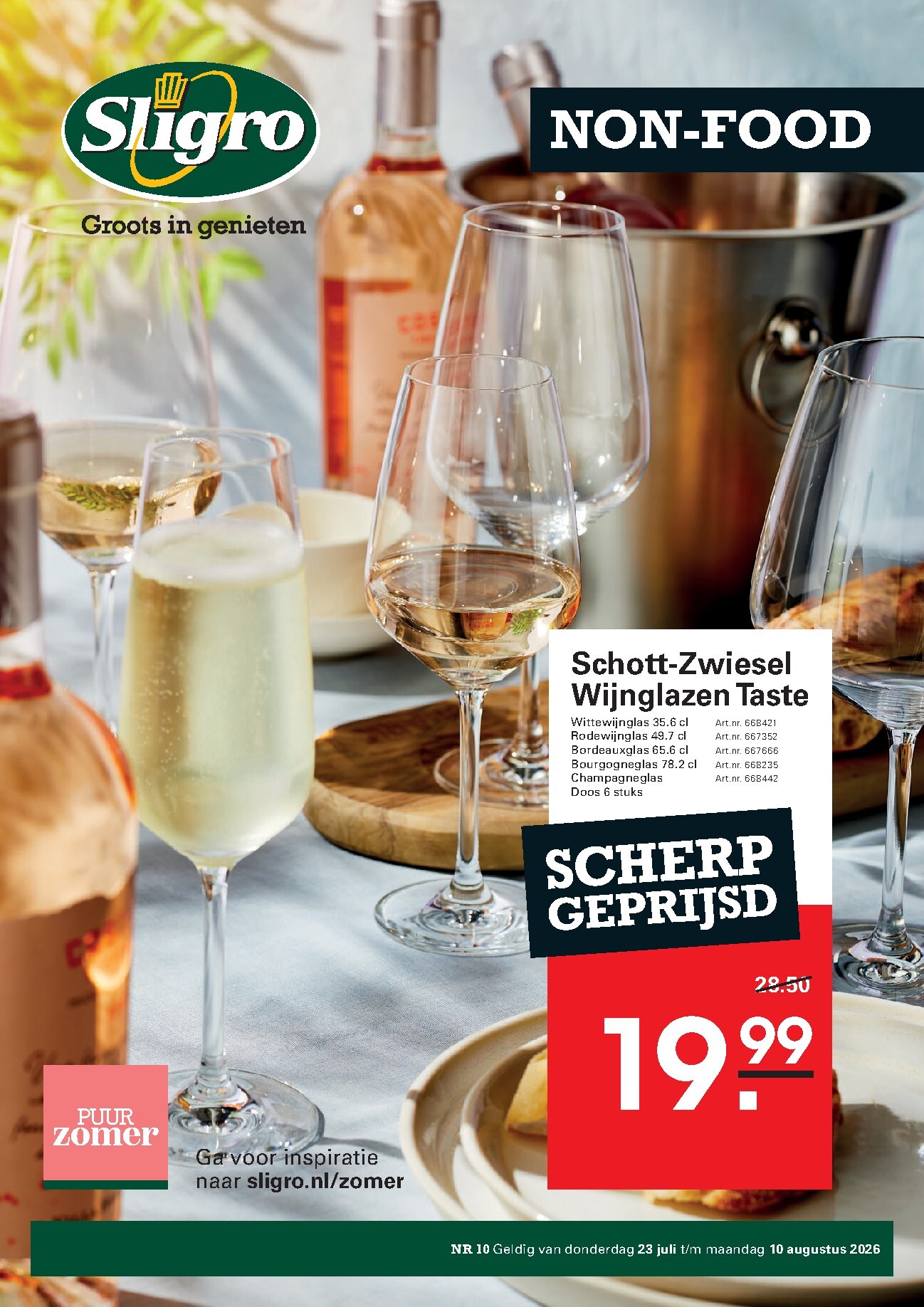 sligro - Sligro - Non-Food folder voor volgende week van donderdag 23-07-2026 tot maandag 10-08-2026