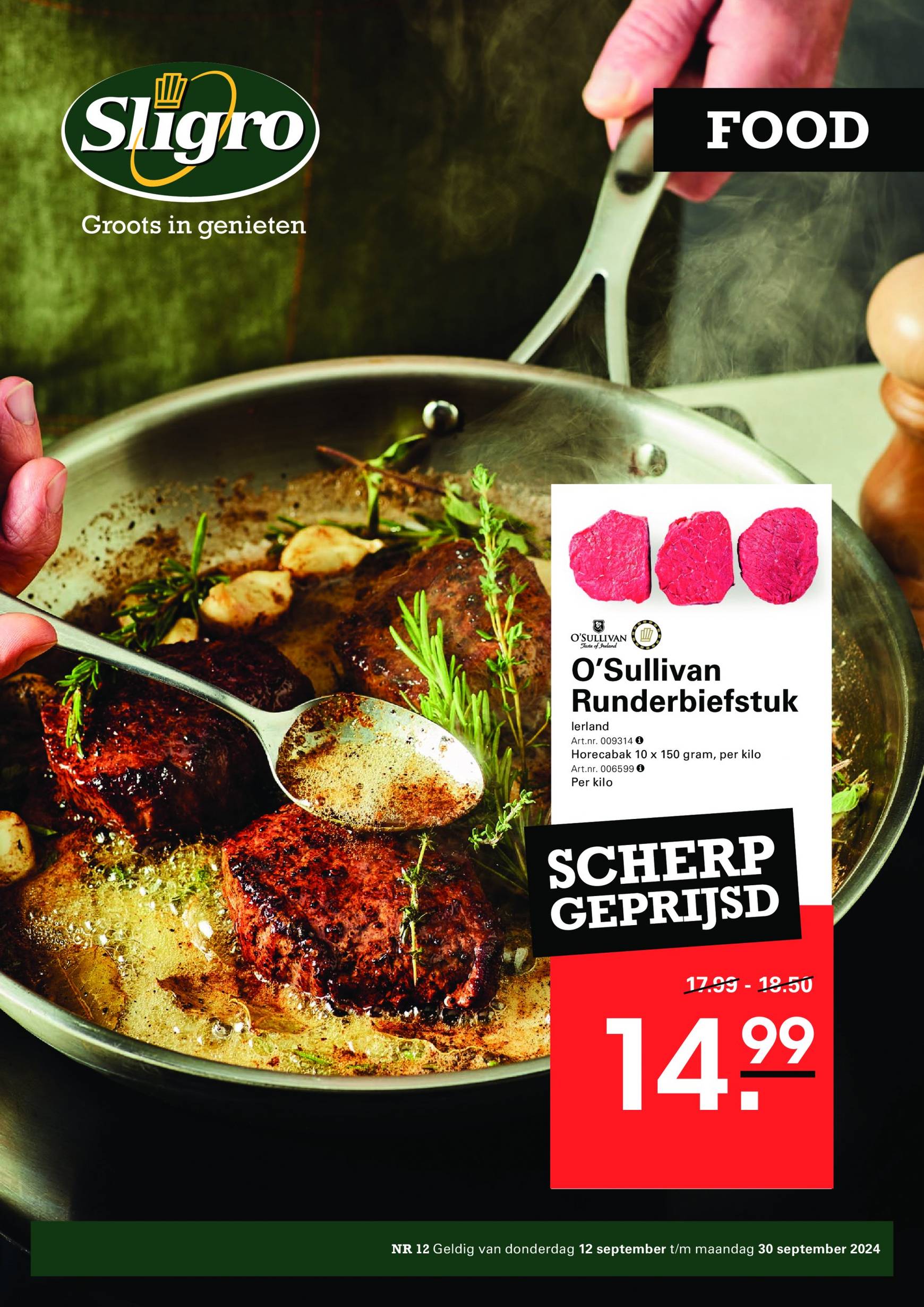 sligro - Sligro - Restaurants folder huidig 12.09. - 30.09.