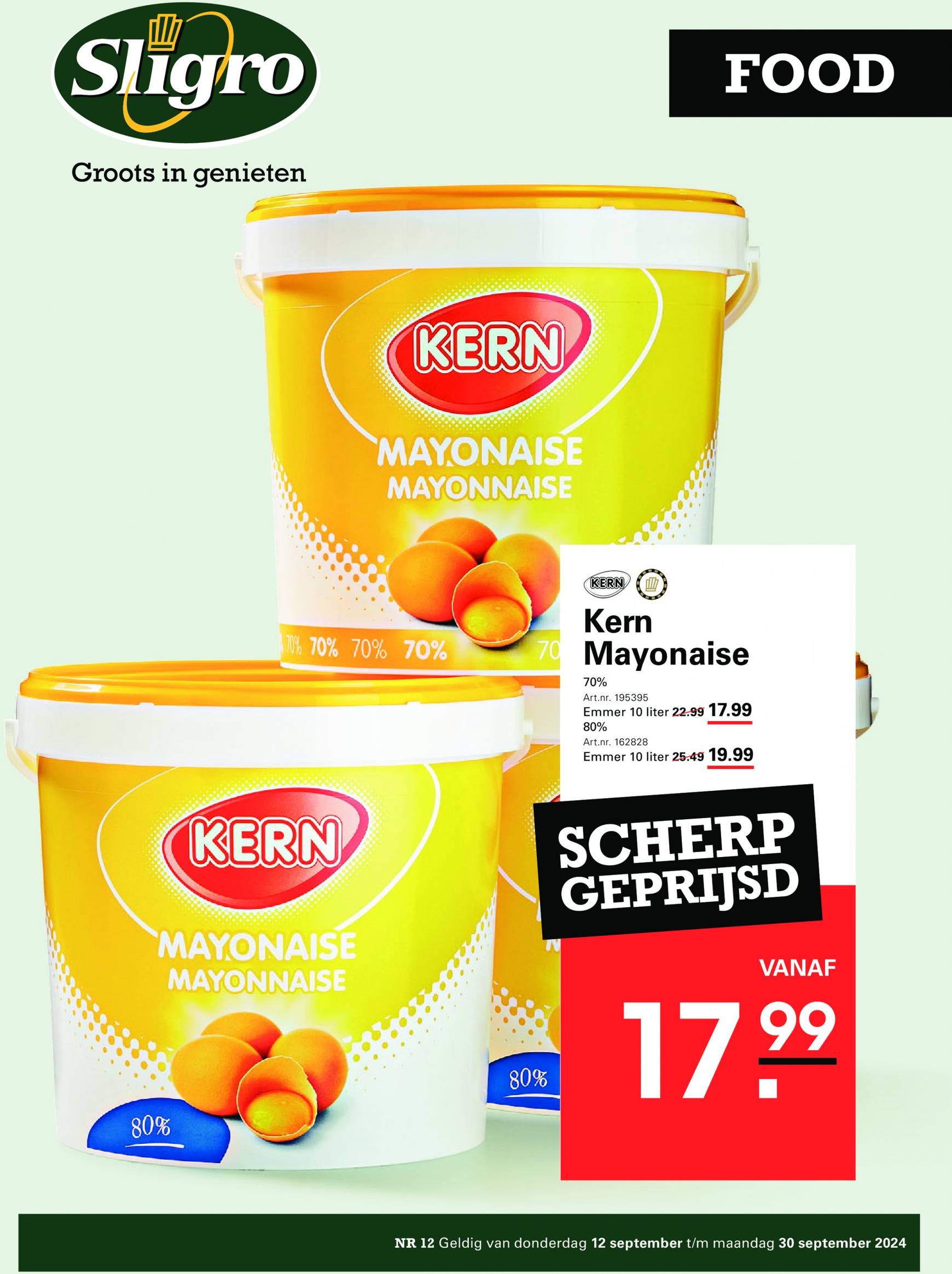 sligro - Sligro - Cafetaria's & Sportkantines folder huidig 12.09. - 30.09.