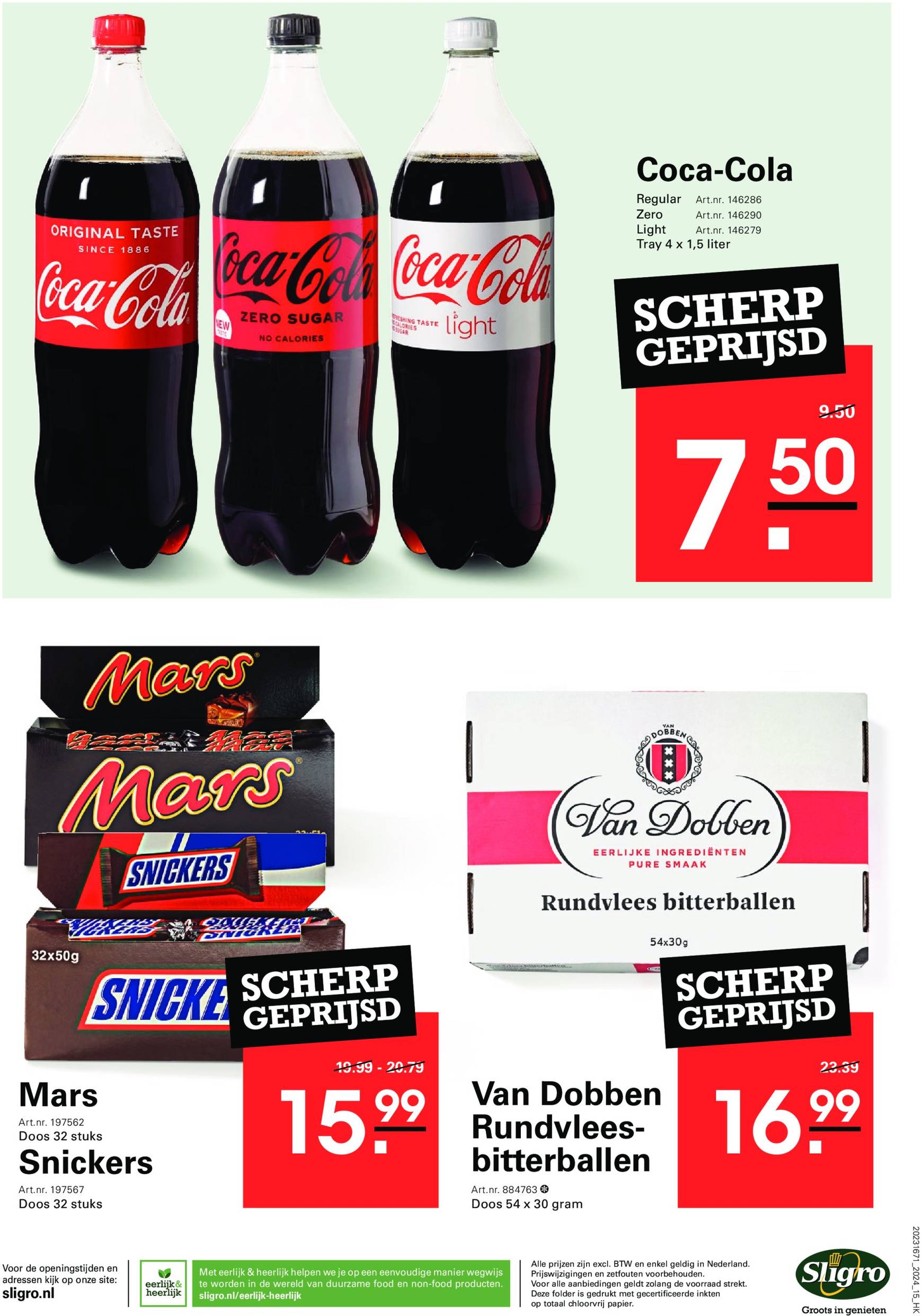 sligro - Sligro - Cafetaria's & Sportkantines folder geldig vanaf 14.11. - 02.12. - page: 15