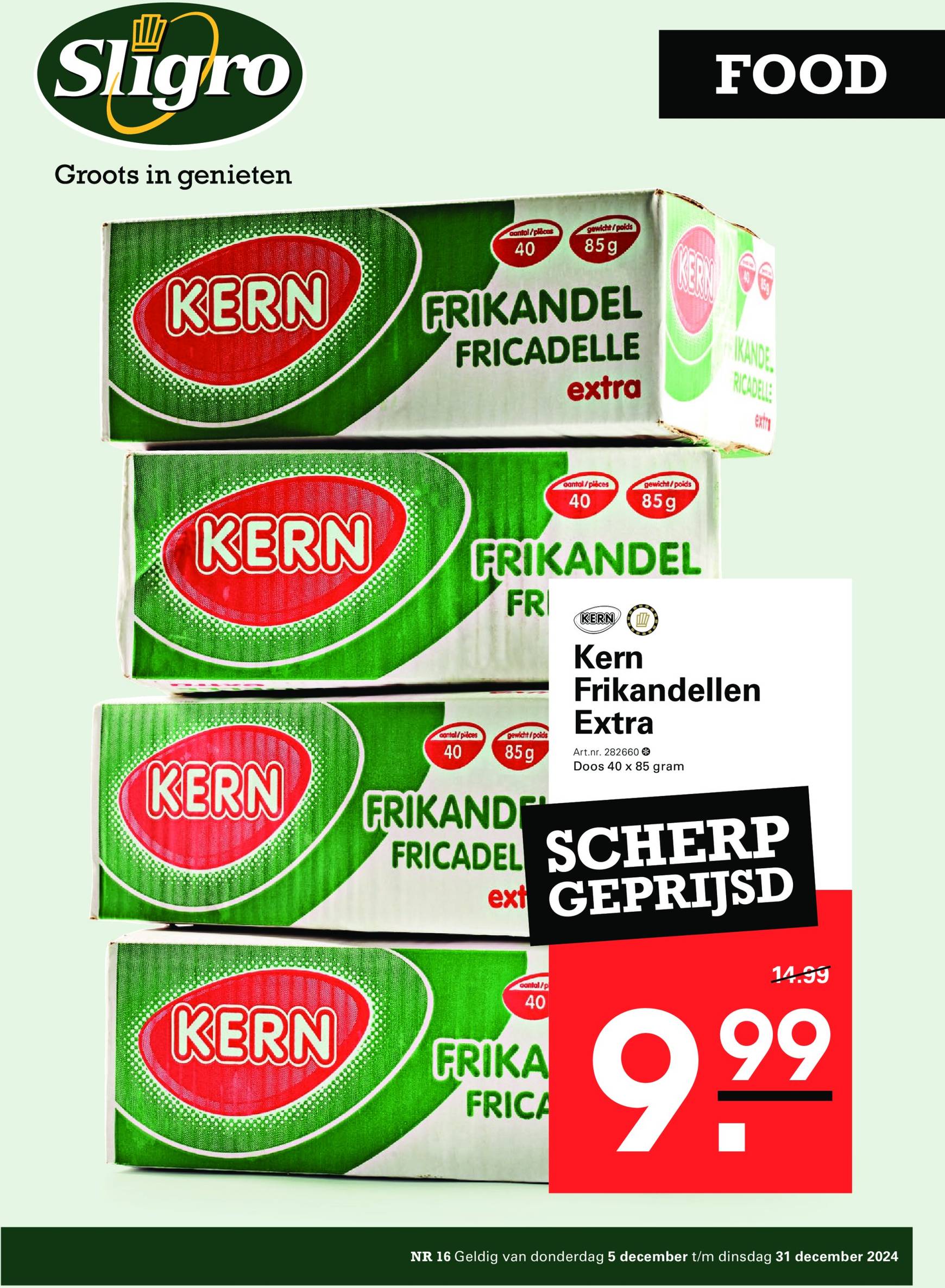 sligro - Sligro - Cafetaria's & Sportkantines folder geldig vanaf 05-12 t/m 31-12