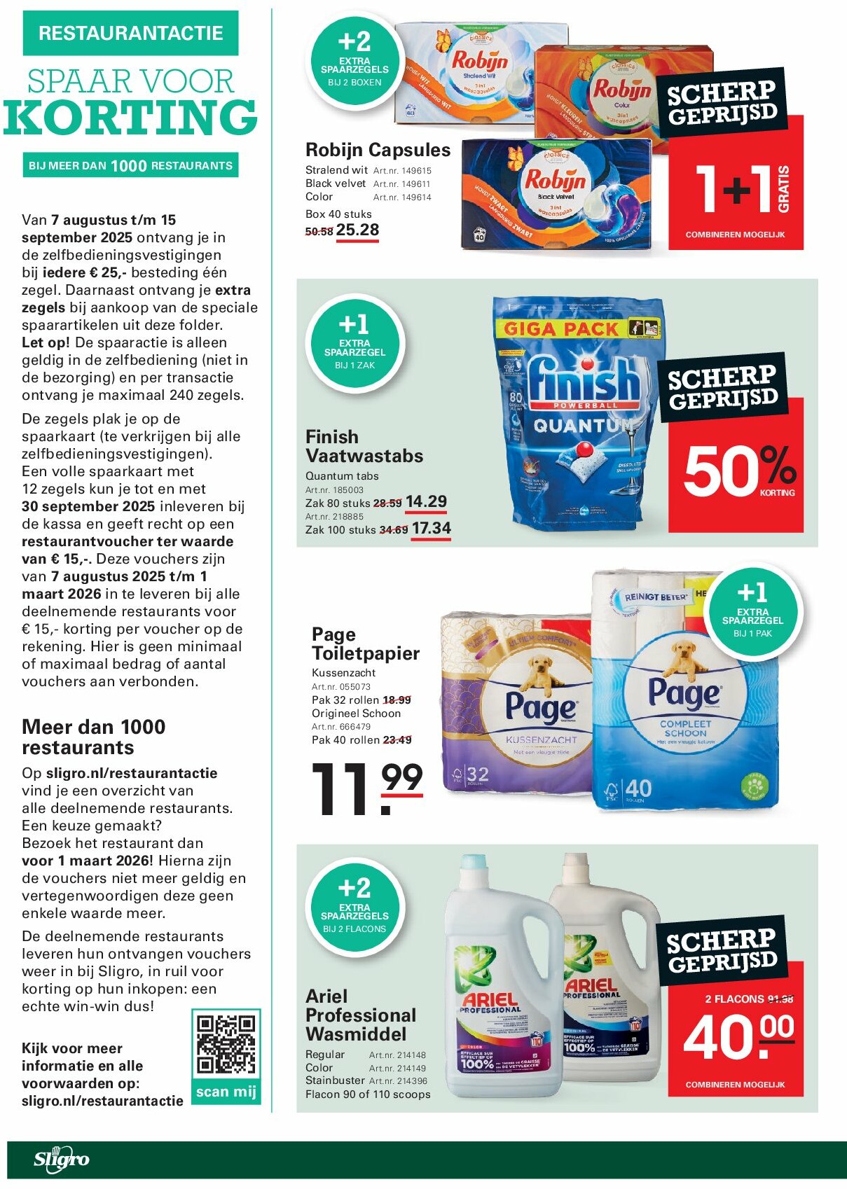 sligro - Sligro - Restaurantactie folder geldig vanaf 28-08 t/m 15-09 - page: 2 sligro - Sligro - Restaurantactie folder geldig vanaf 28-08 t/m 15-09 - page: 2