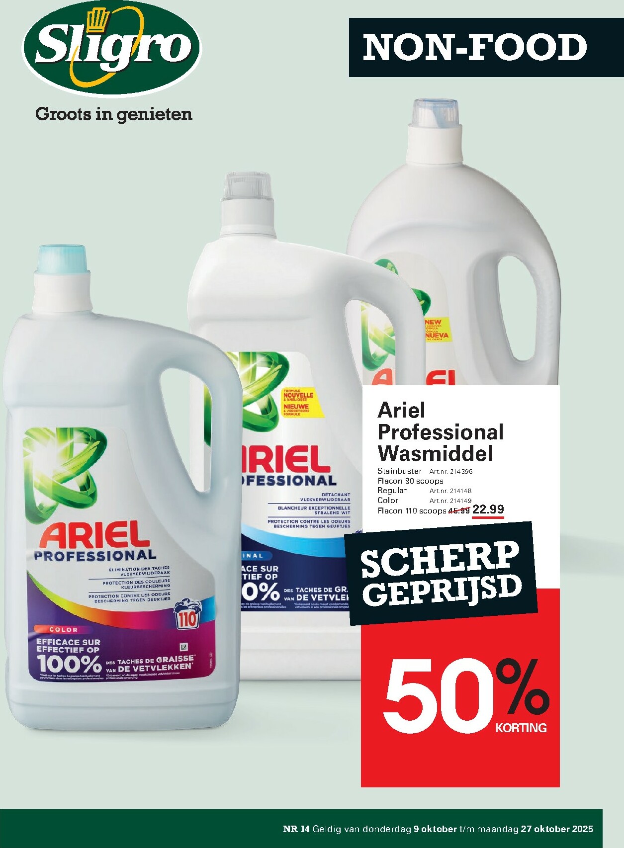 sligro - Sligro - Non-Food folder geldig vanaf 09-10 t/m 27-10