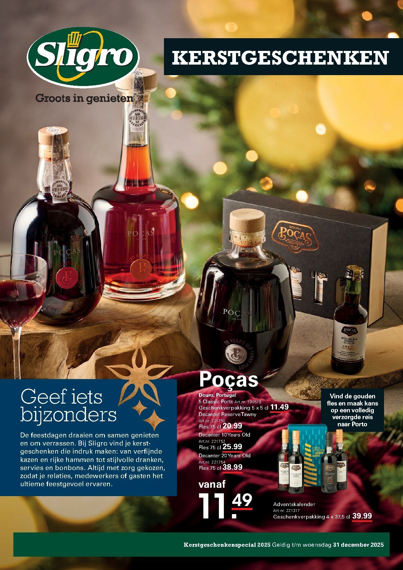 sligro - De Sligro - Kerstgeschenken folder geldig vanaf 22-10 t/m 31-12
