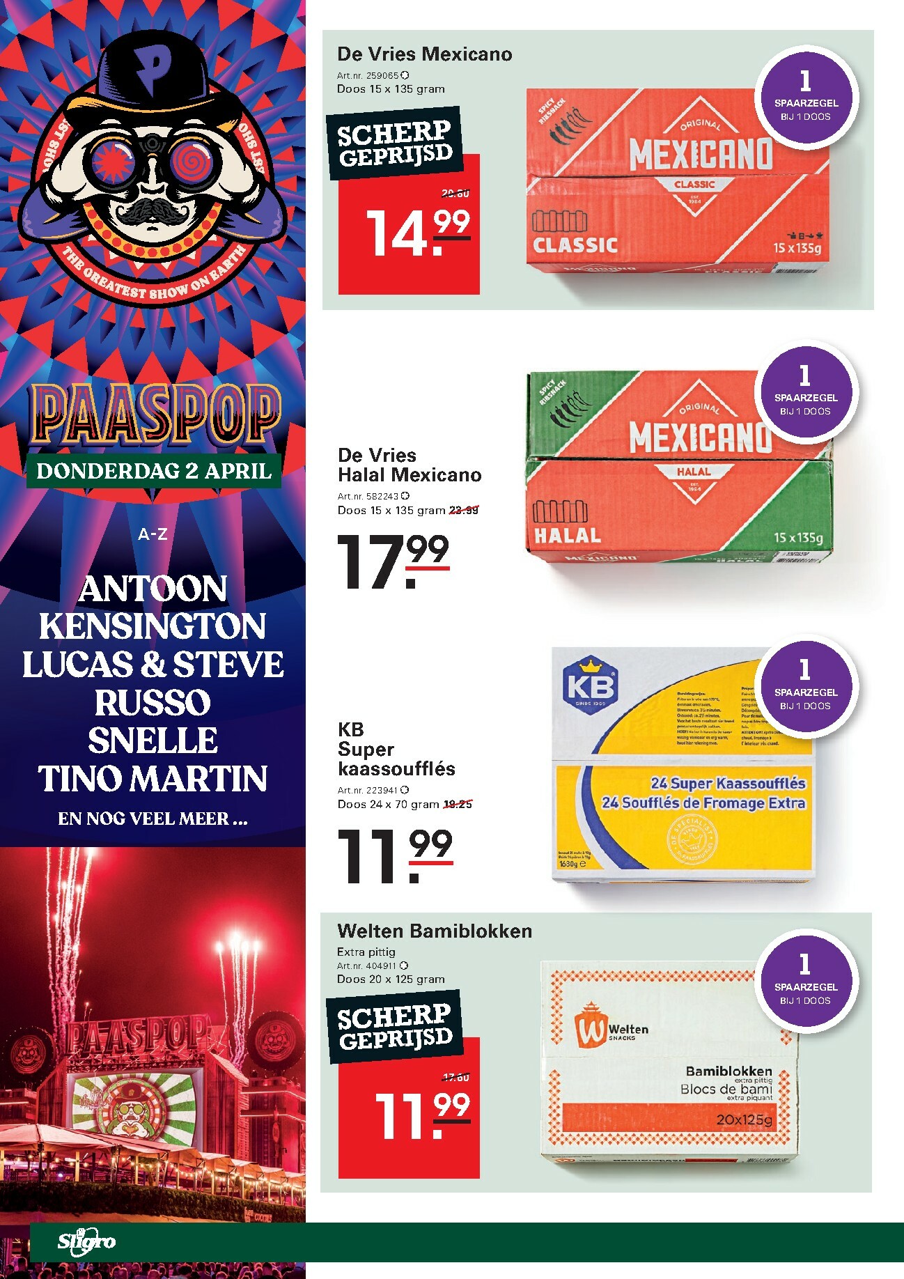 sligro - De Sligro - Spaarfolder Paaspop folder geldig vanaf 05-01 t/m 26-01 - page: 18